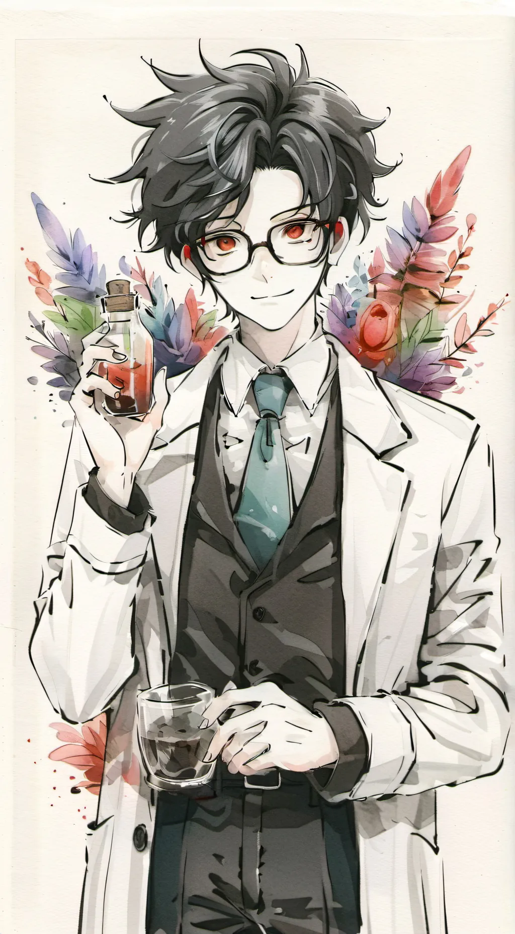 ai character: Rainbow friends  background