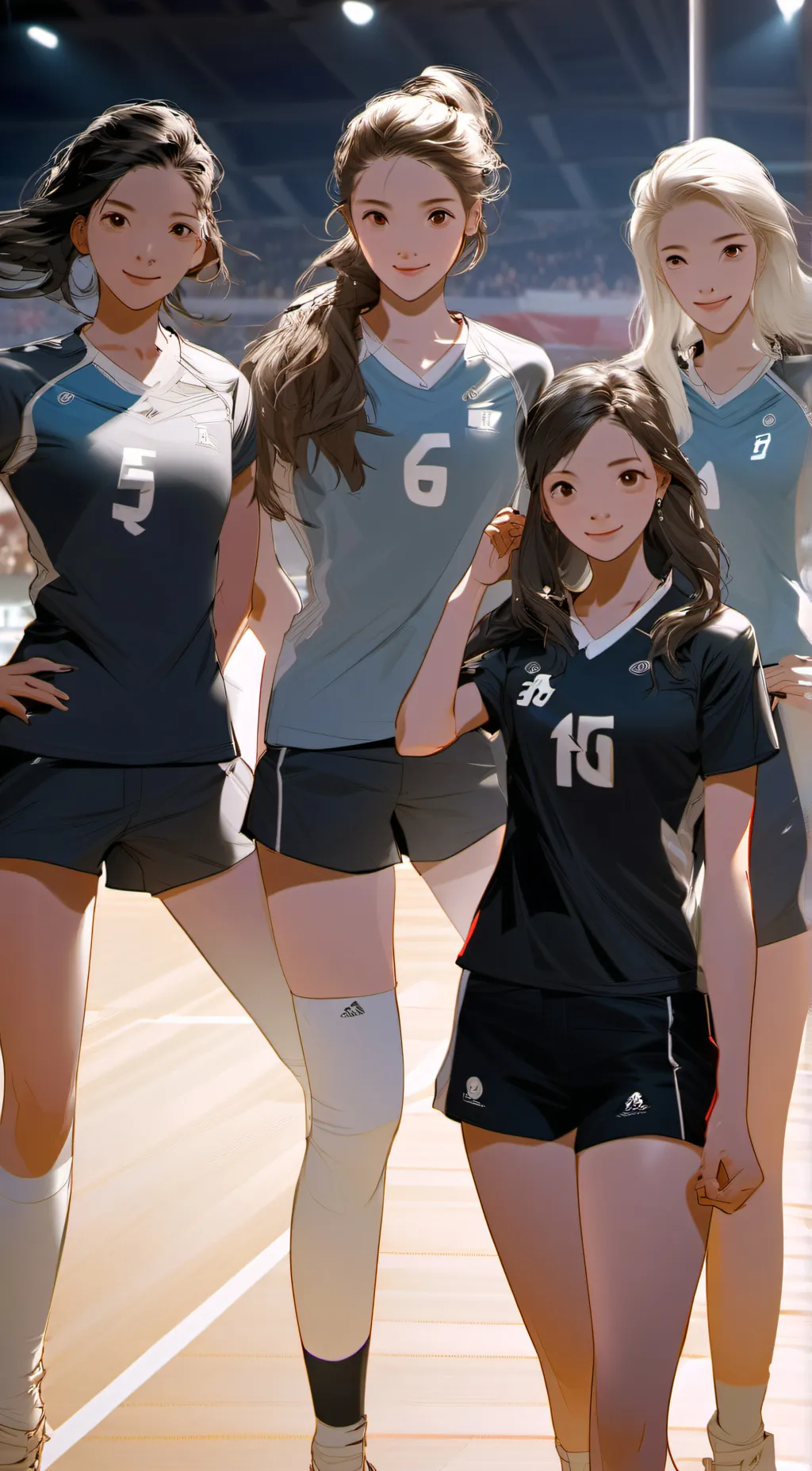ai character: Volleyball Team background