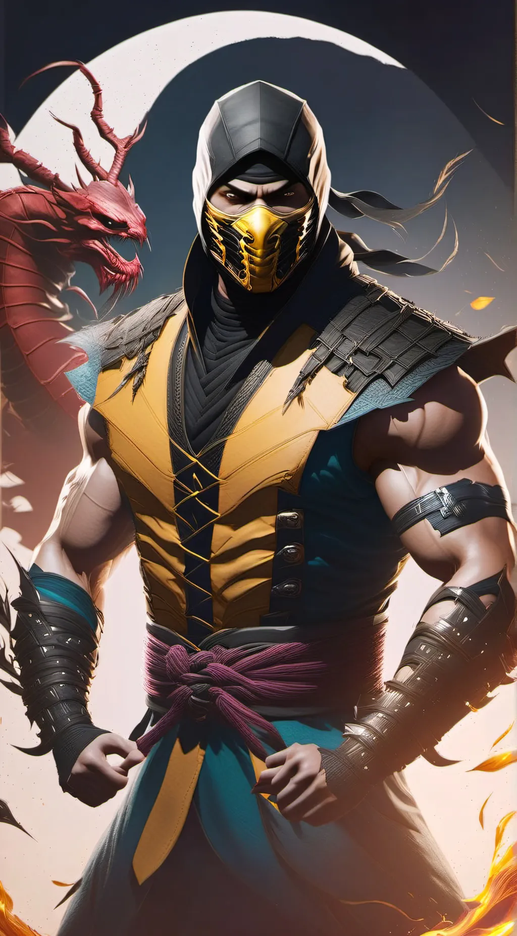 ai character: Scorpion background