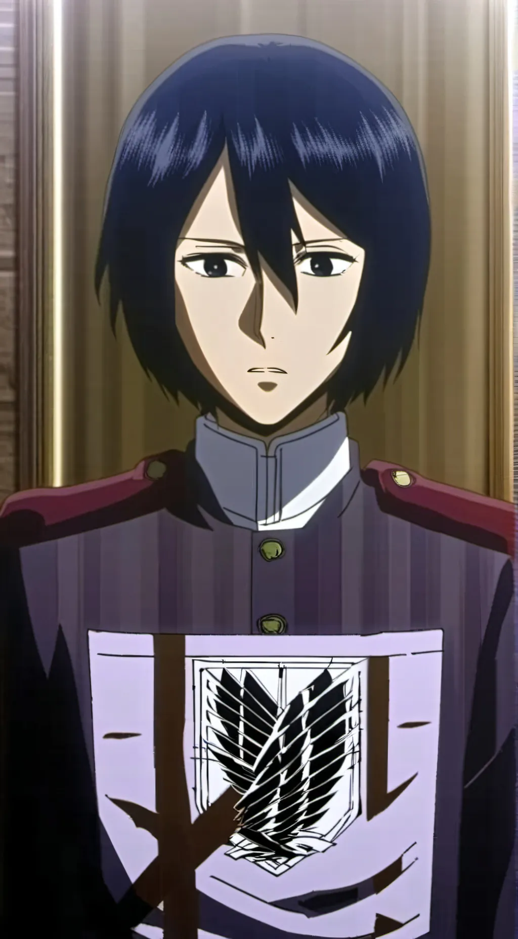 ai character: mikasa Ackerman  background