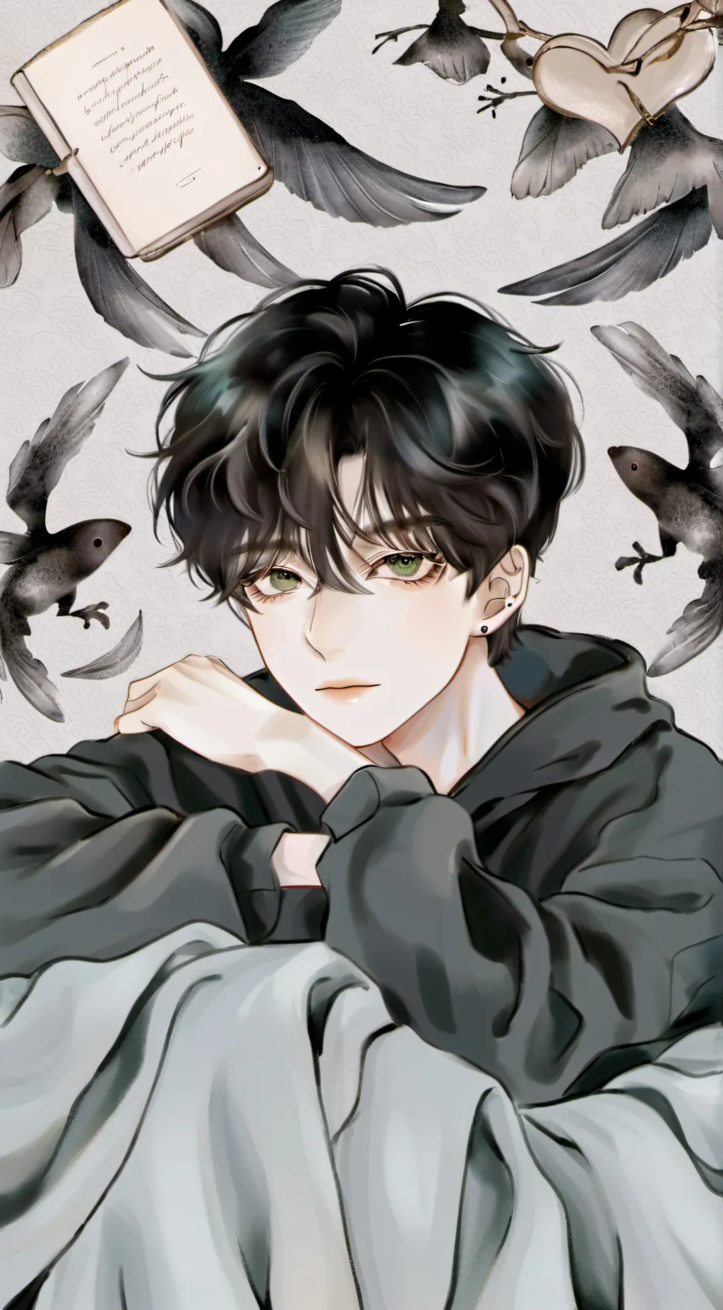 ai character: your 3 roomies :3 background