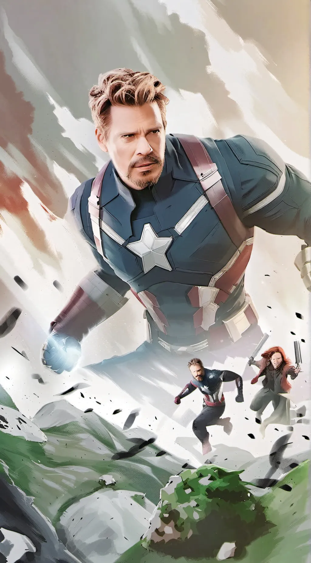 ai character: Avengers  background