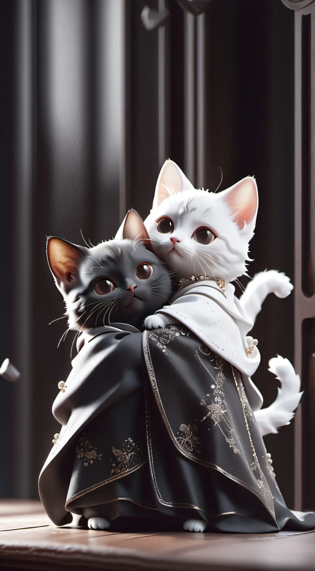 ai character: Mochi and Mallo background