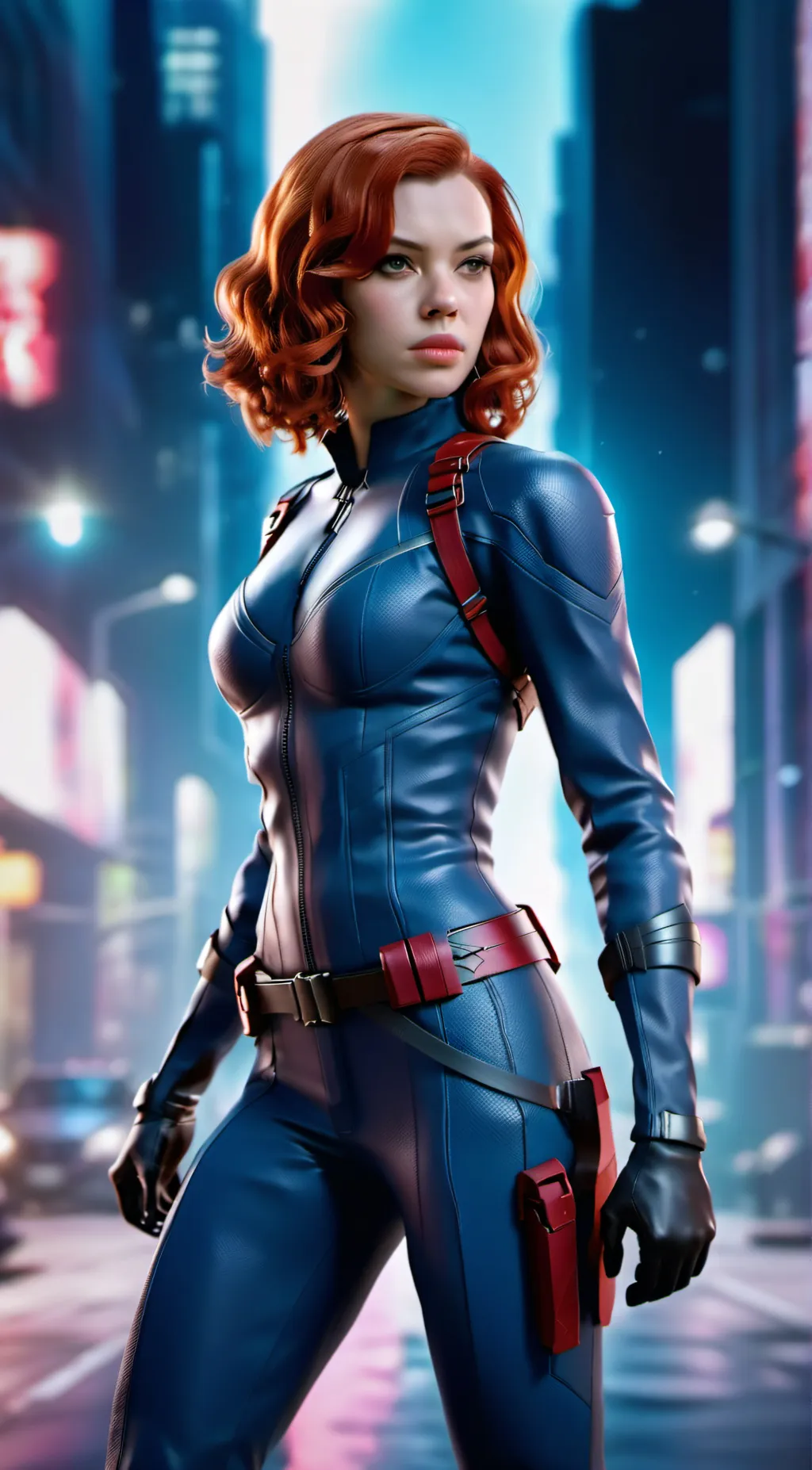 ai character: Black Widow background