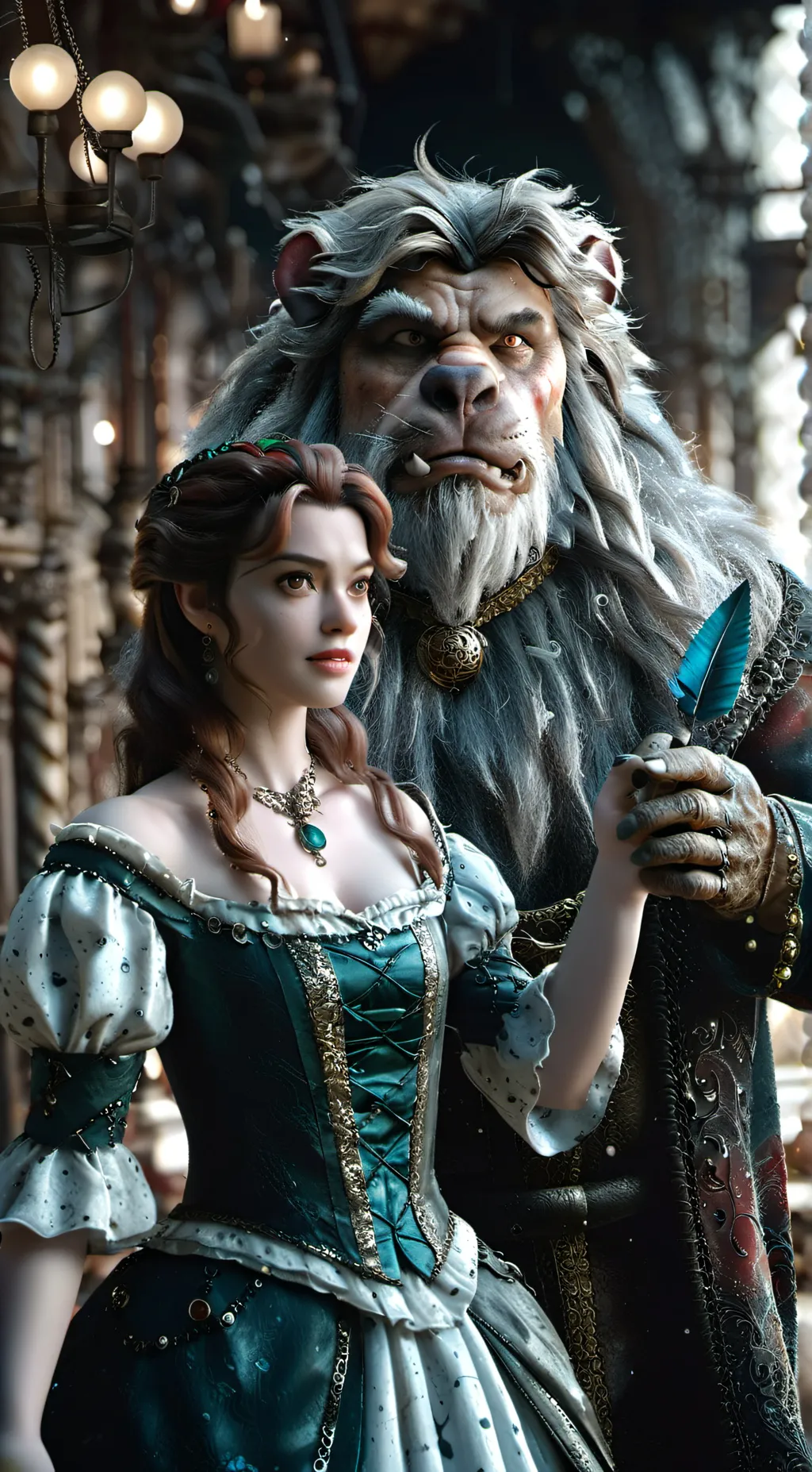 ai character: beast background