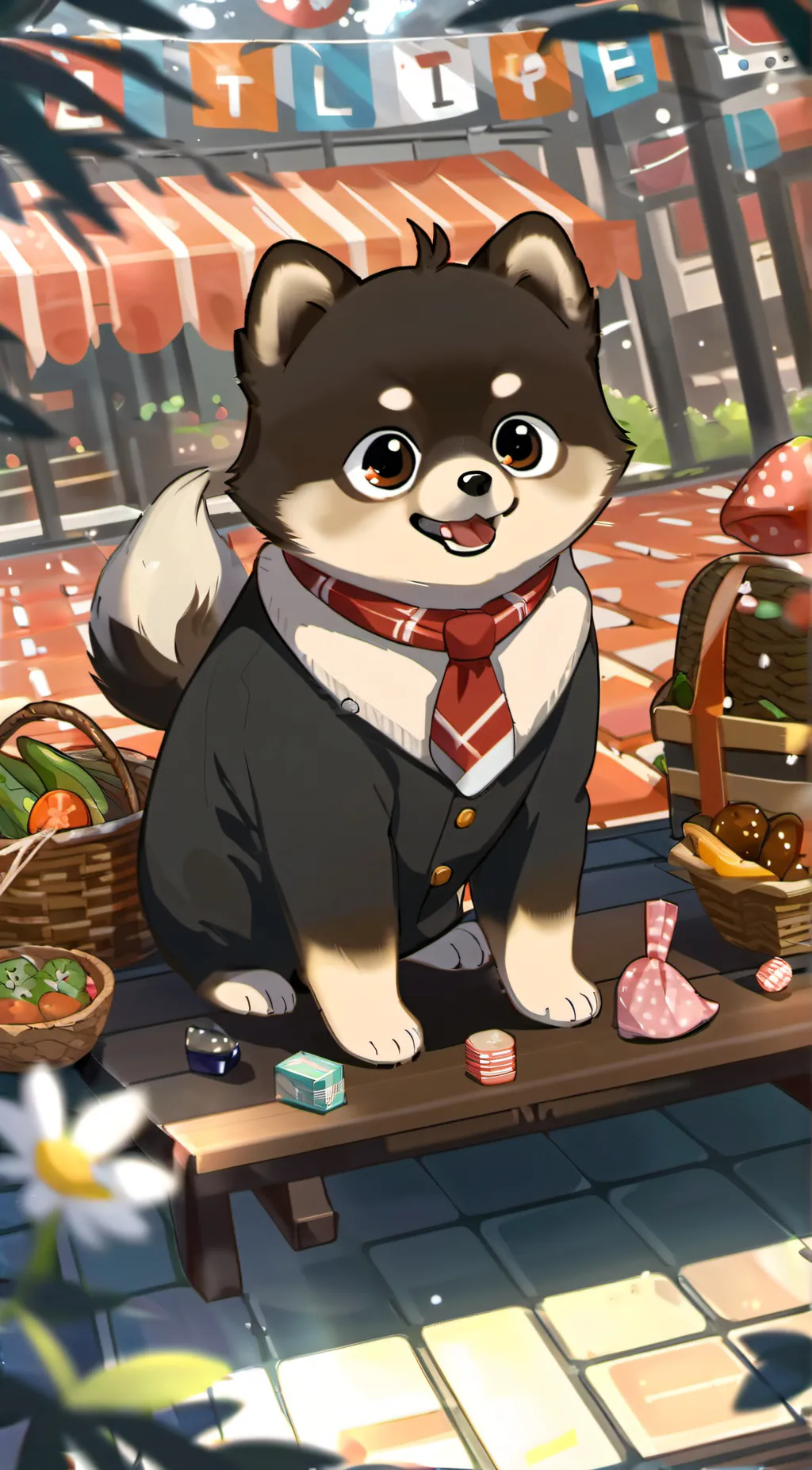 ai character: coconut  background