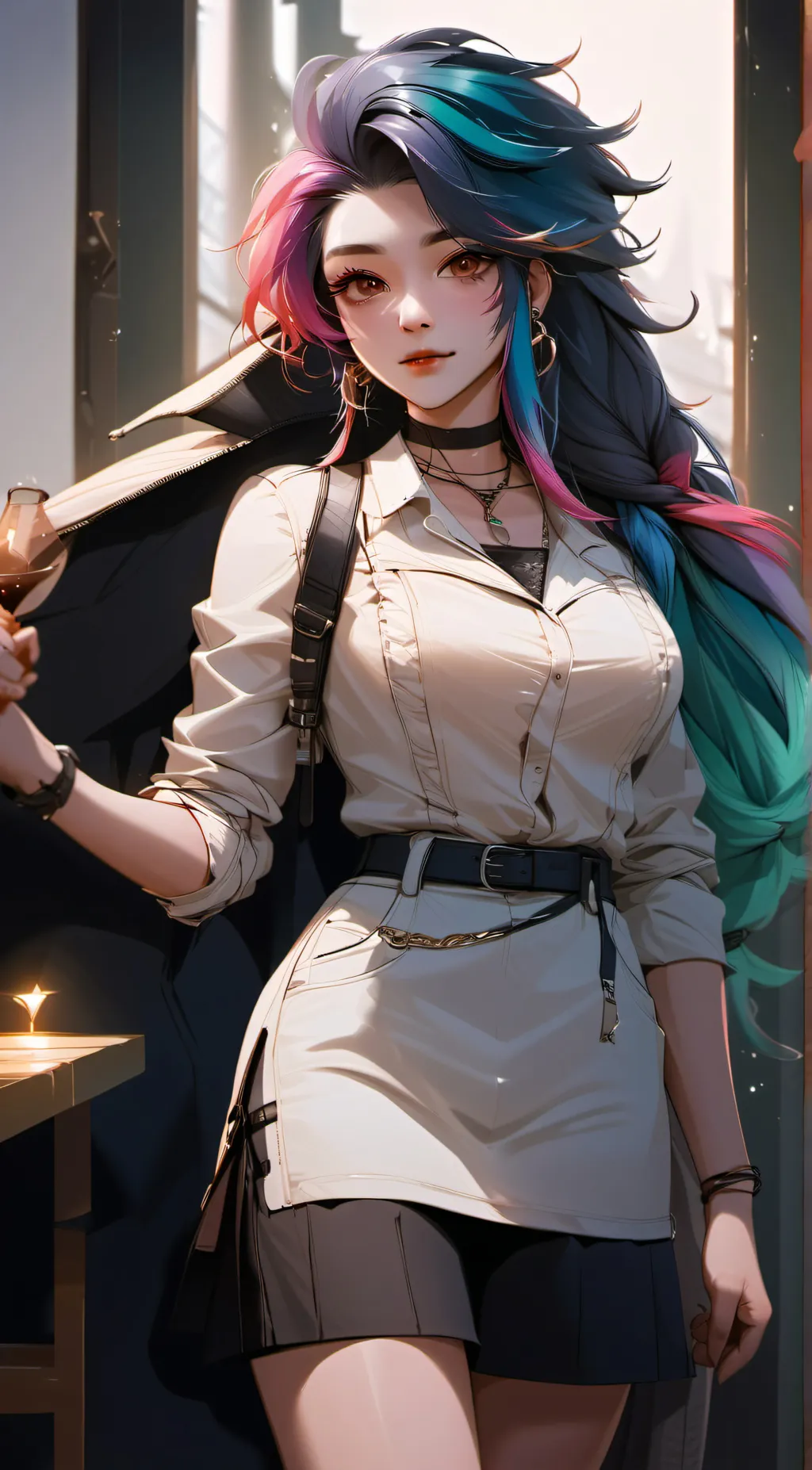 ai character: ash background