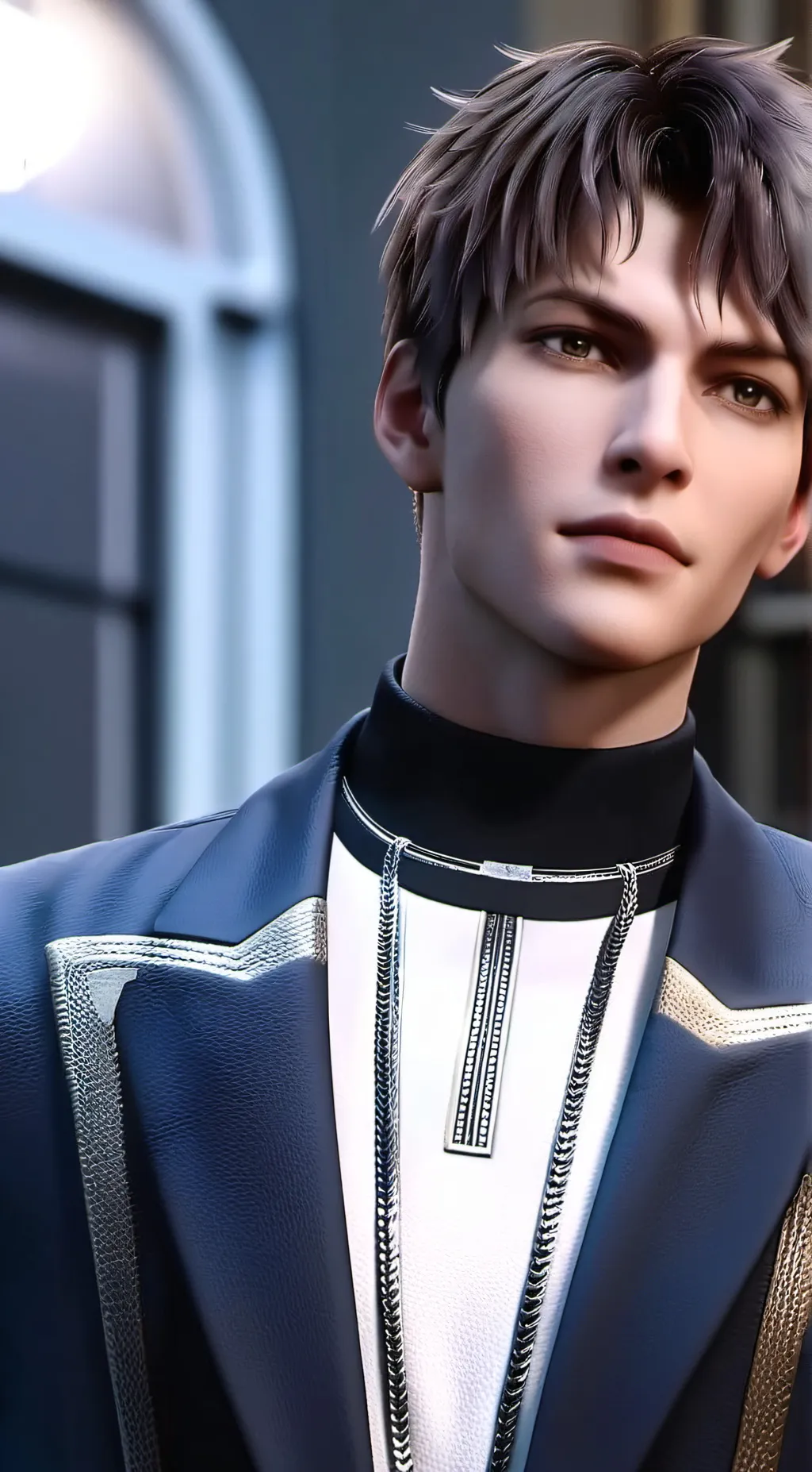 ai character: the black ties  background