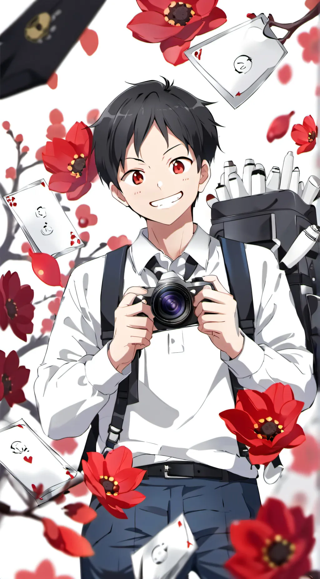 ai character: Luffy background