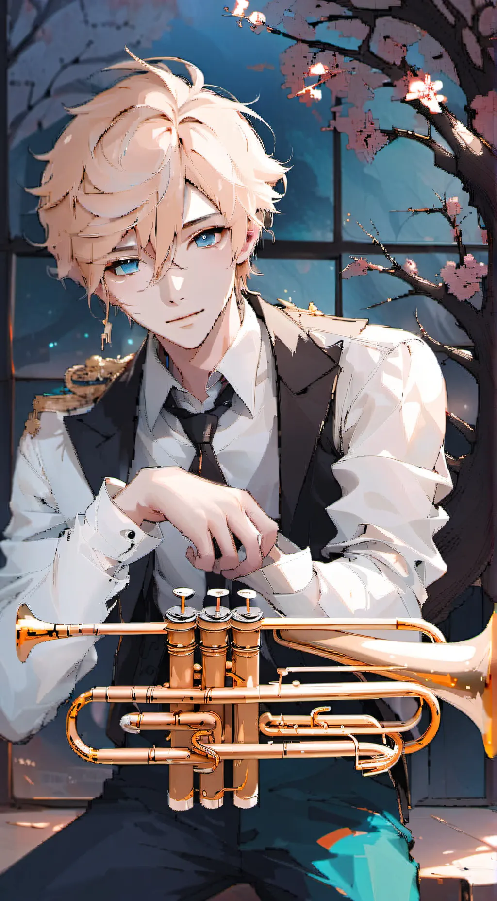 ai character: Garrett  background