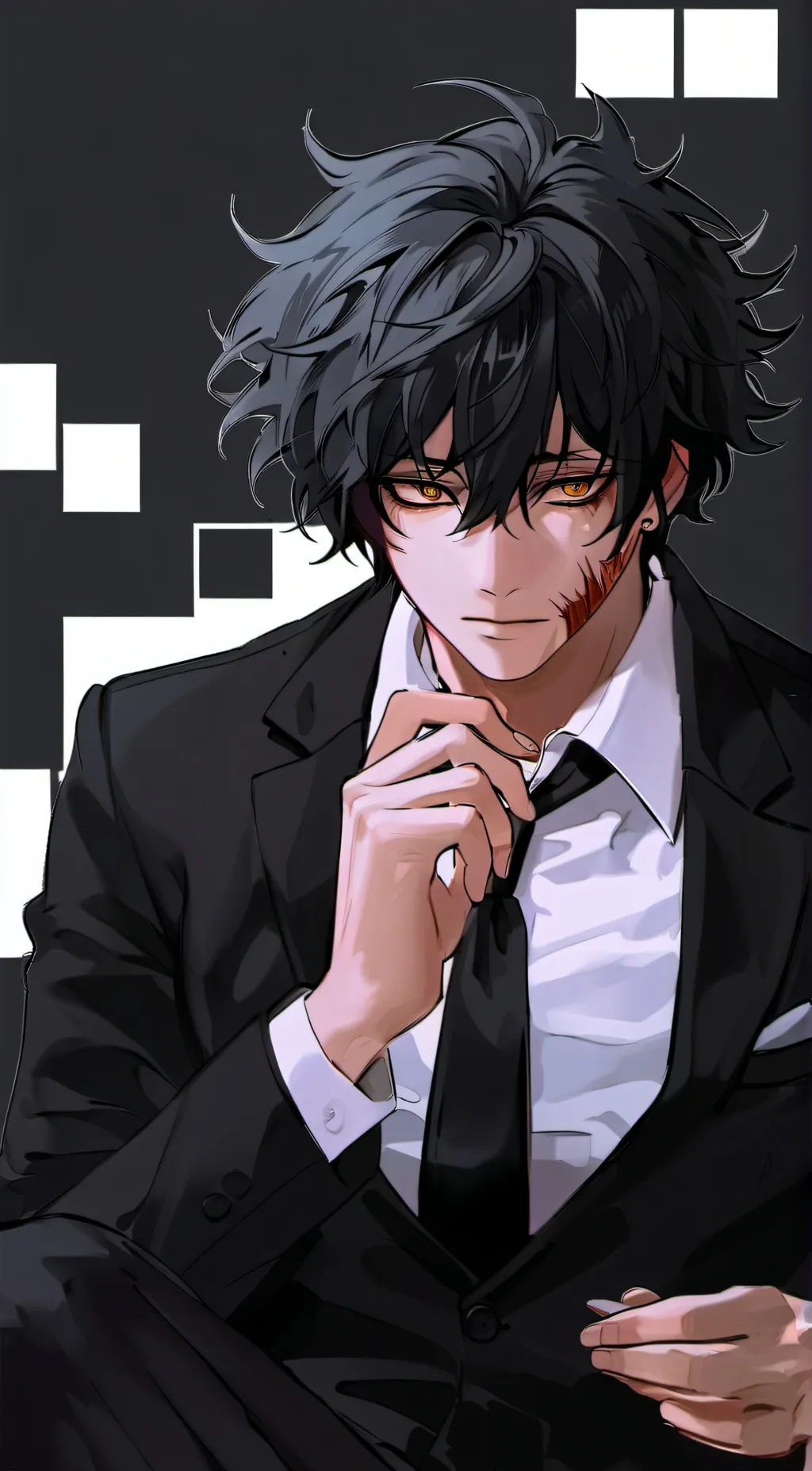 ai character: dabi  background