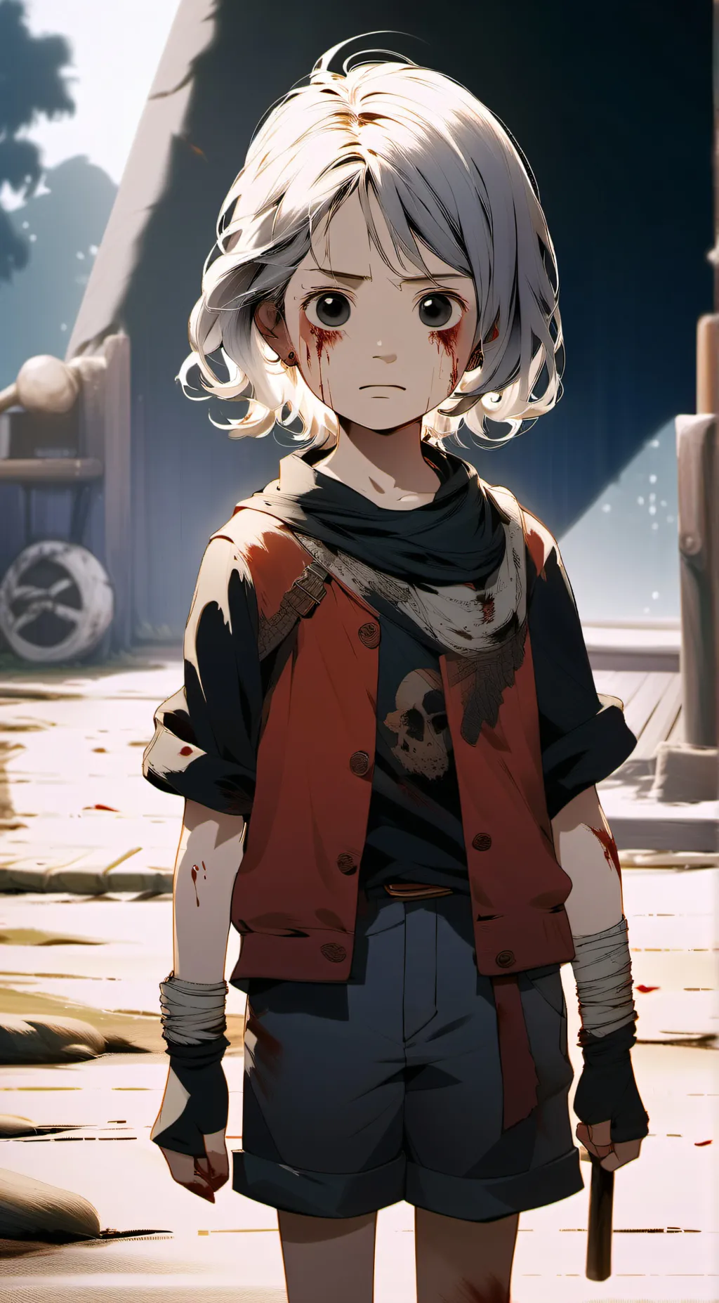 ai character: one piece  background