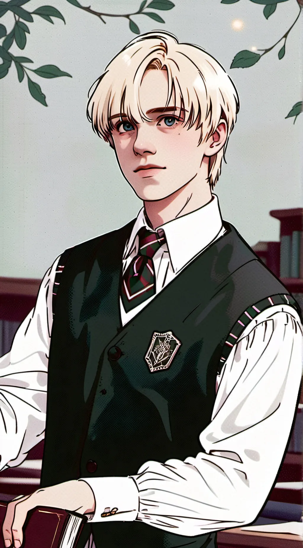 ai character: Draco Malfoy  background