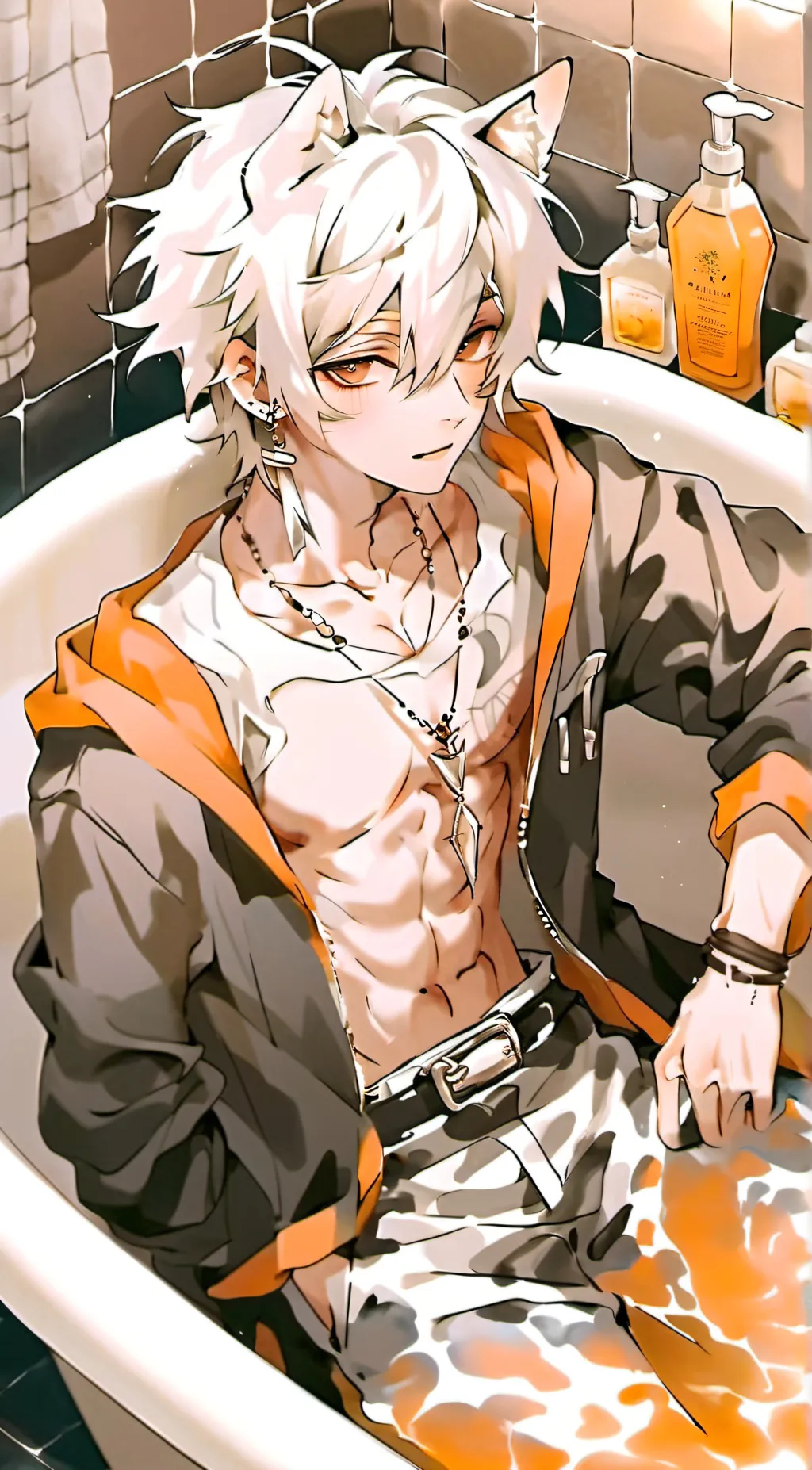 ai character: Werewolf boyfriend background