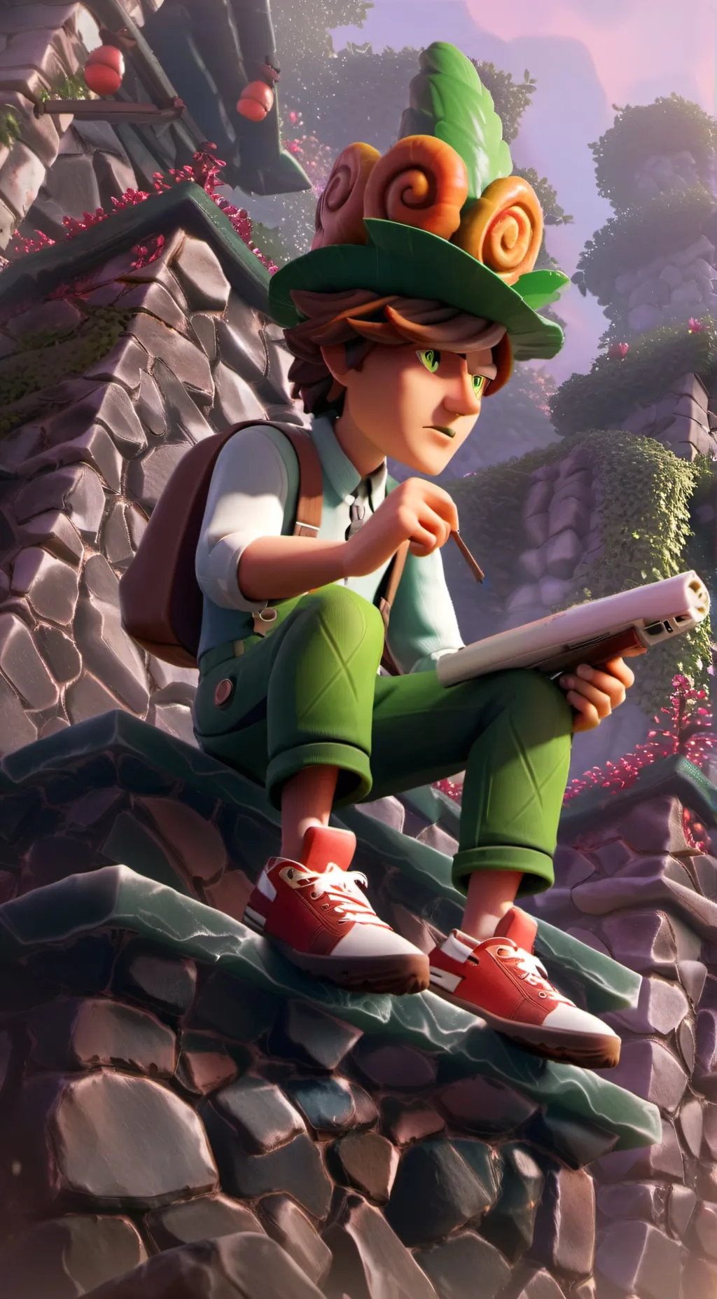 ai character: bah background