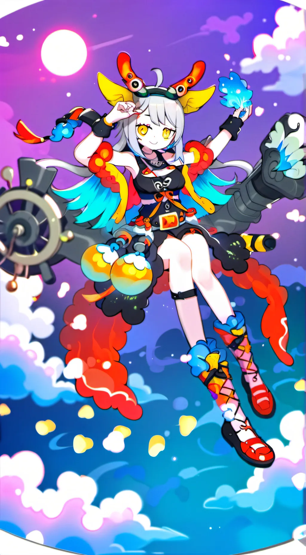 ai character: Rabbit hole miku background