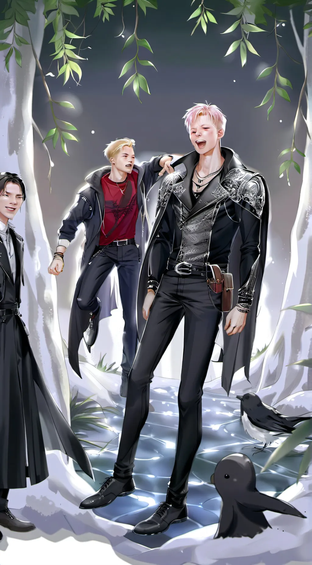ai character: Drake, Alex, Zach background