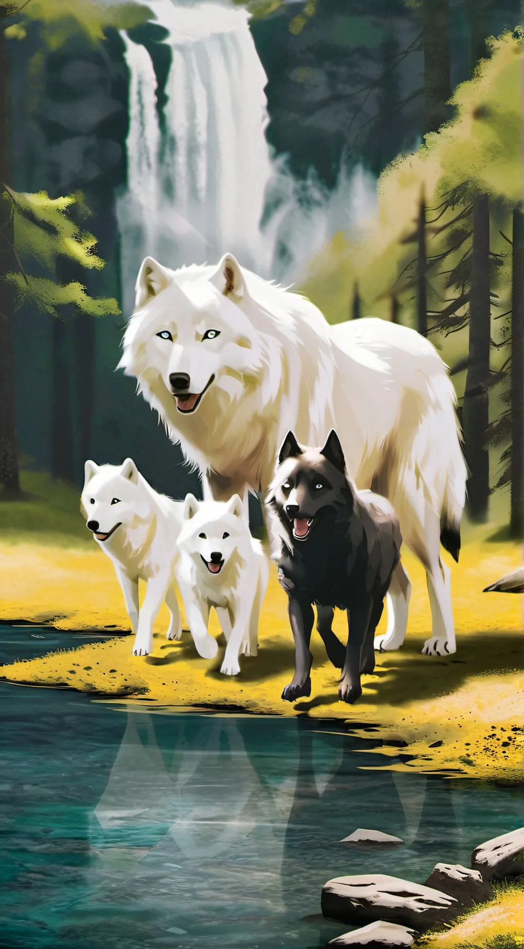 ai character: wolf pack background