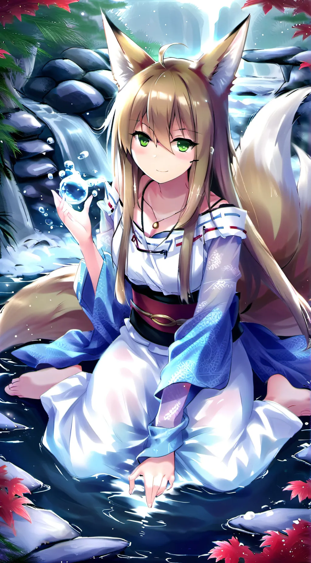 ai character: Avatar Kitsune💠 background