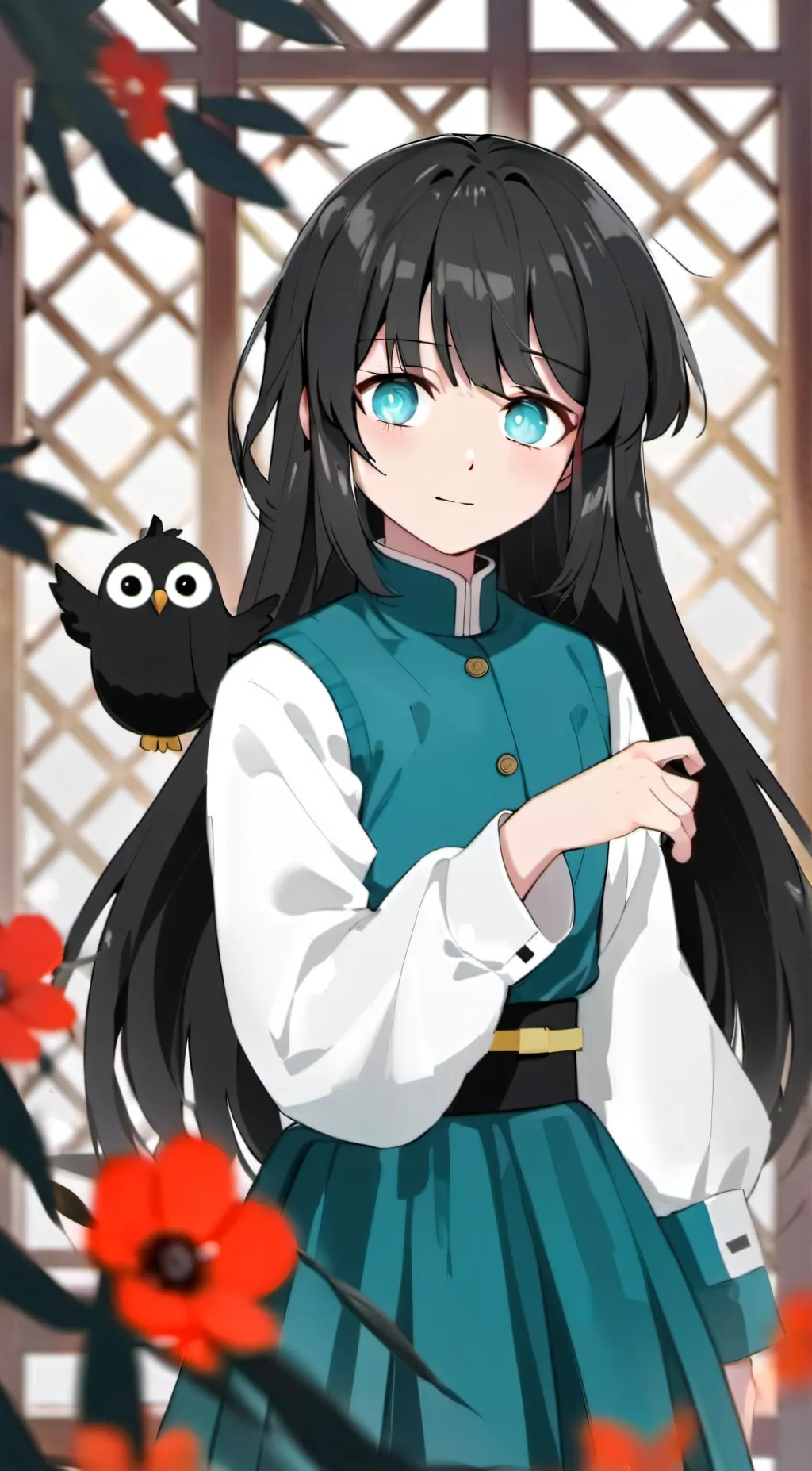ai character: Muichiro tokito background