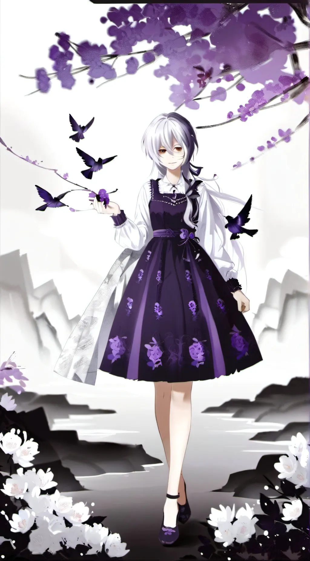 ai character: Flower(V3) background
