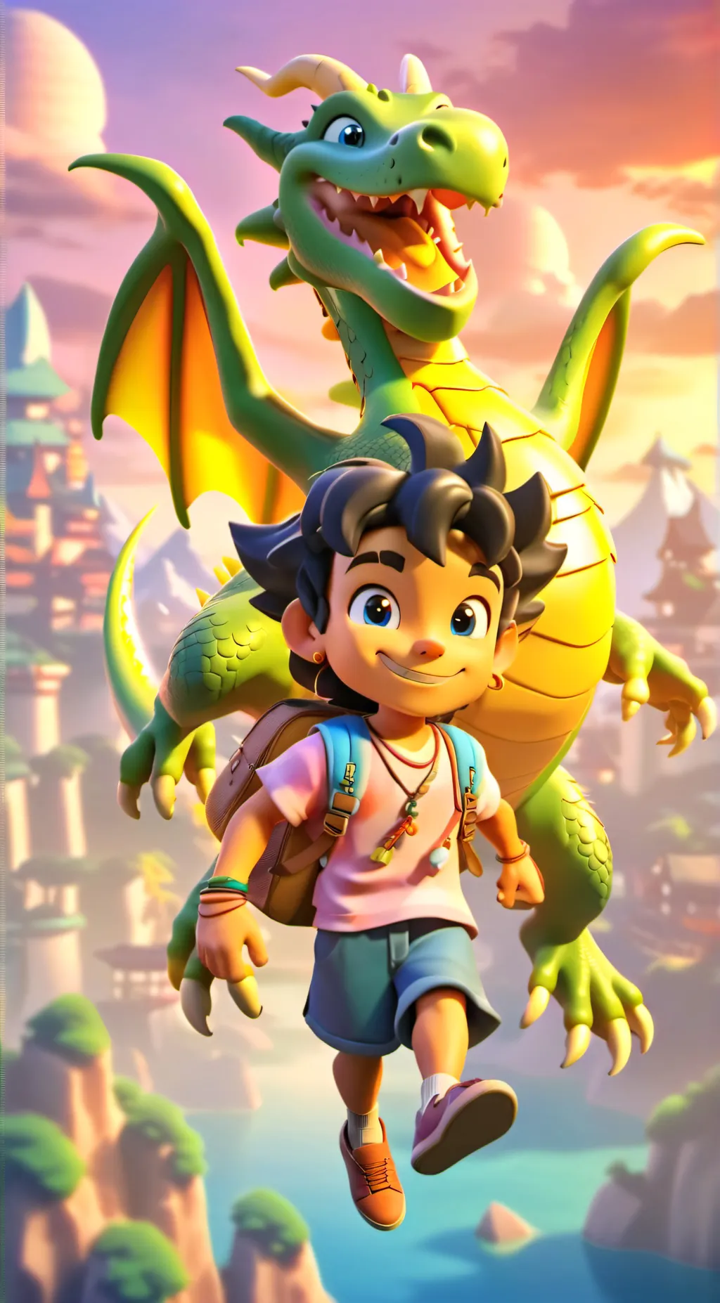 ai character: Dragon Tales background
