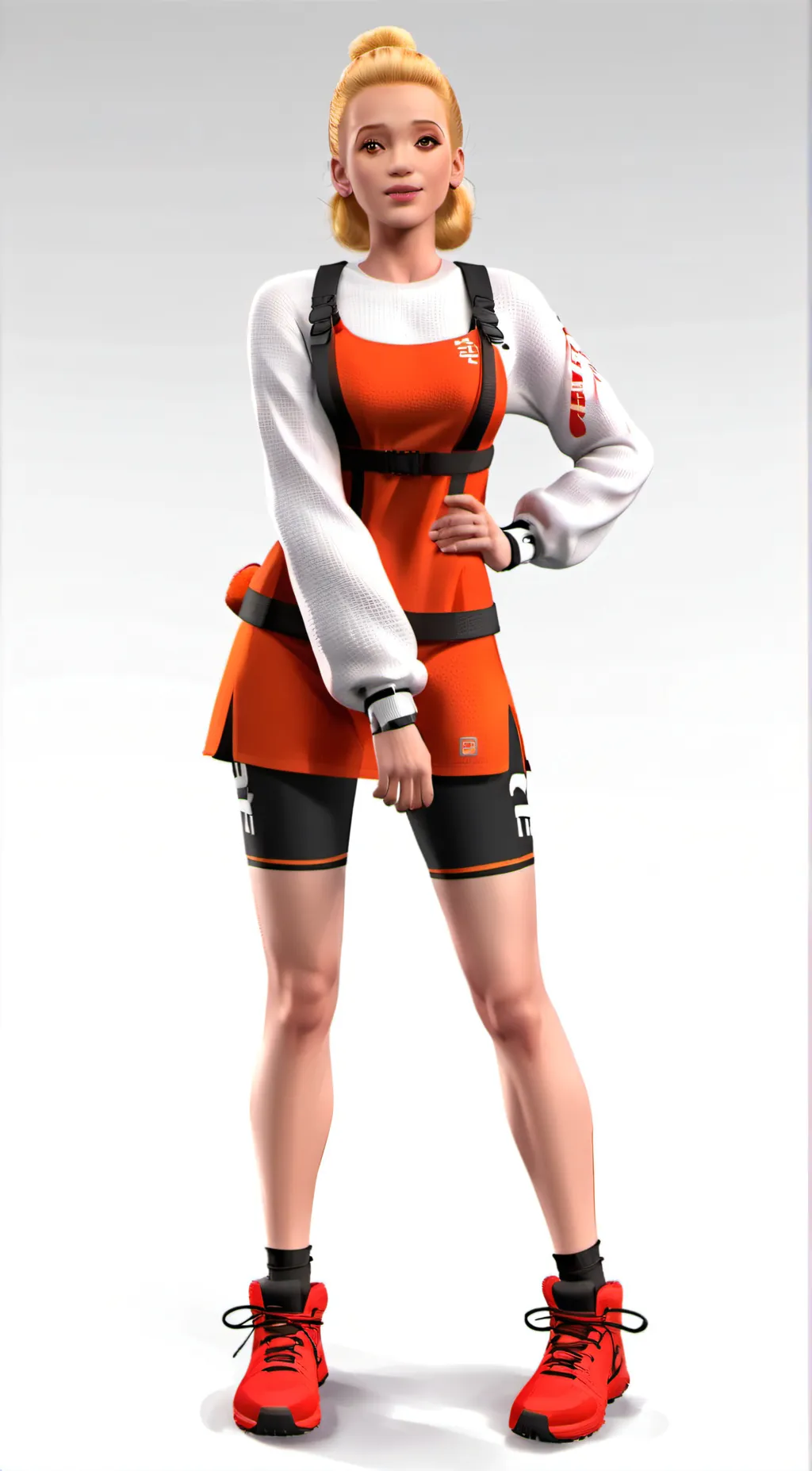 ai character: Layla gray background