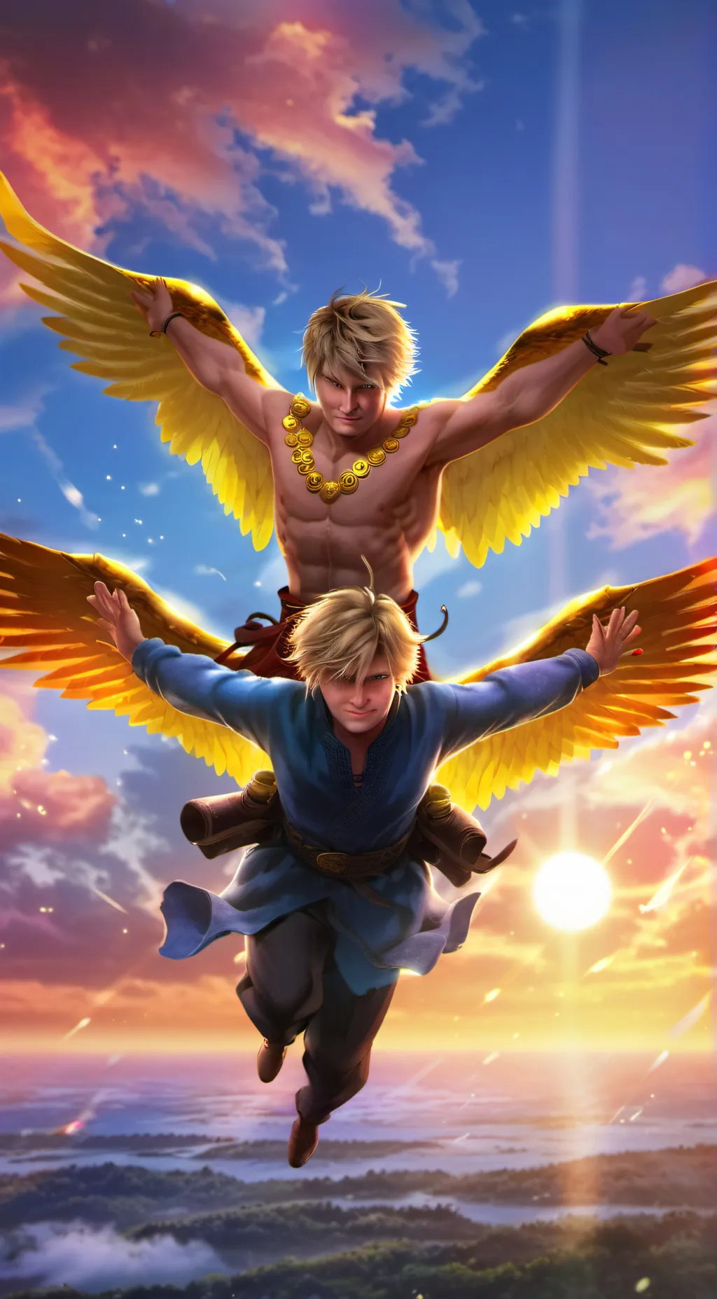 ai character: Winged Brothers background