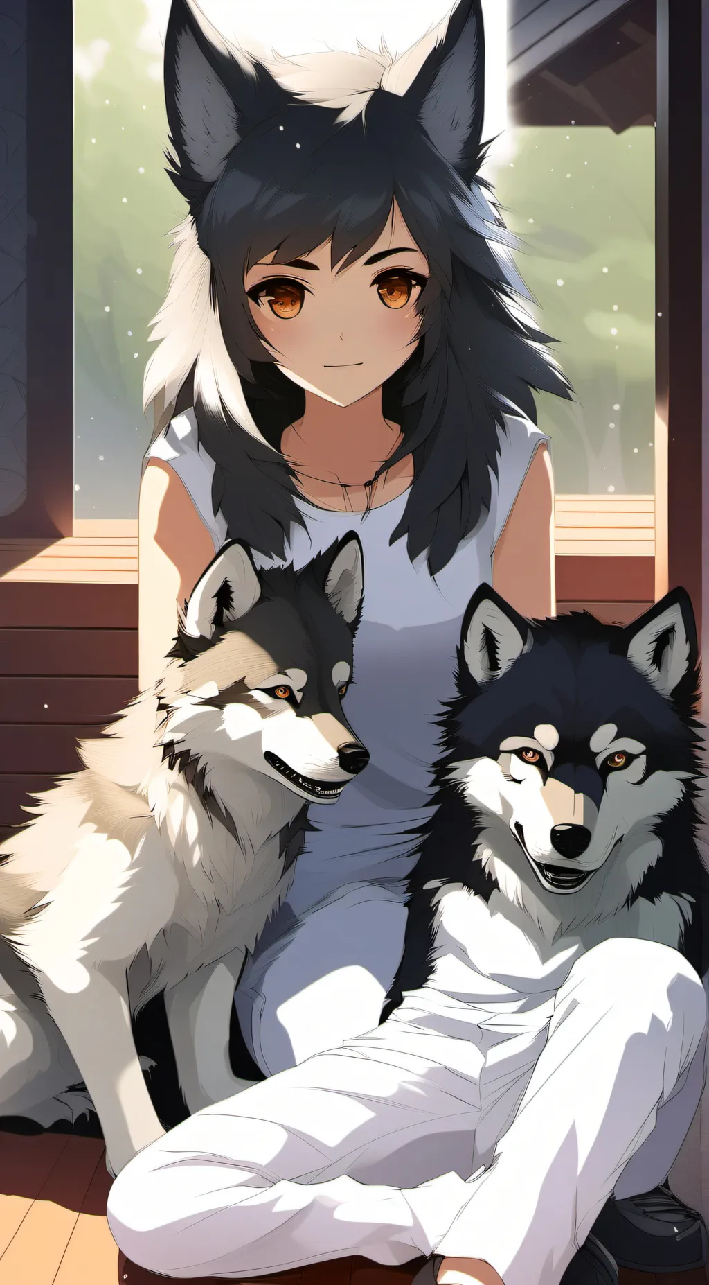 ai character: Wolf background