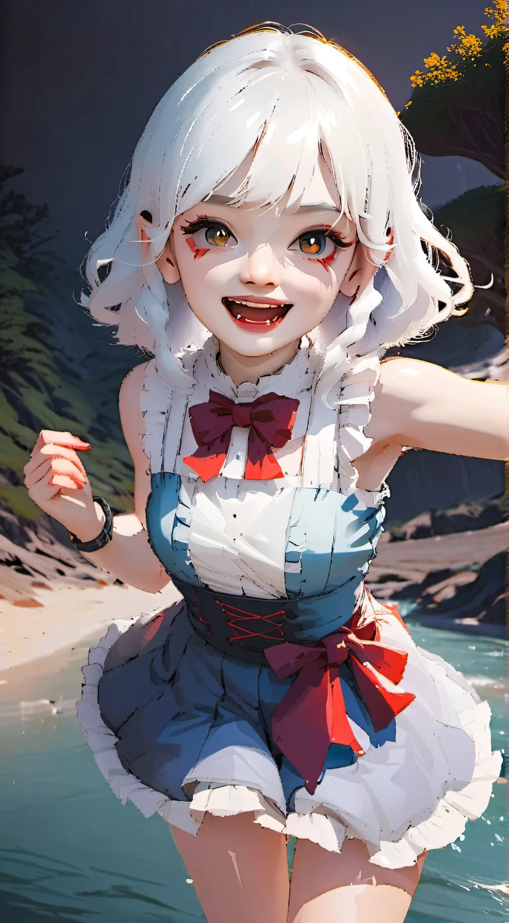 ai character: vampire girl background