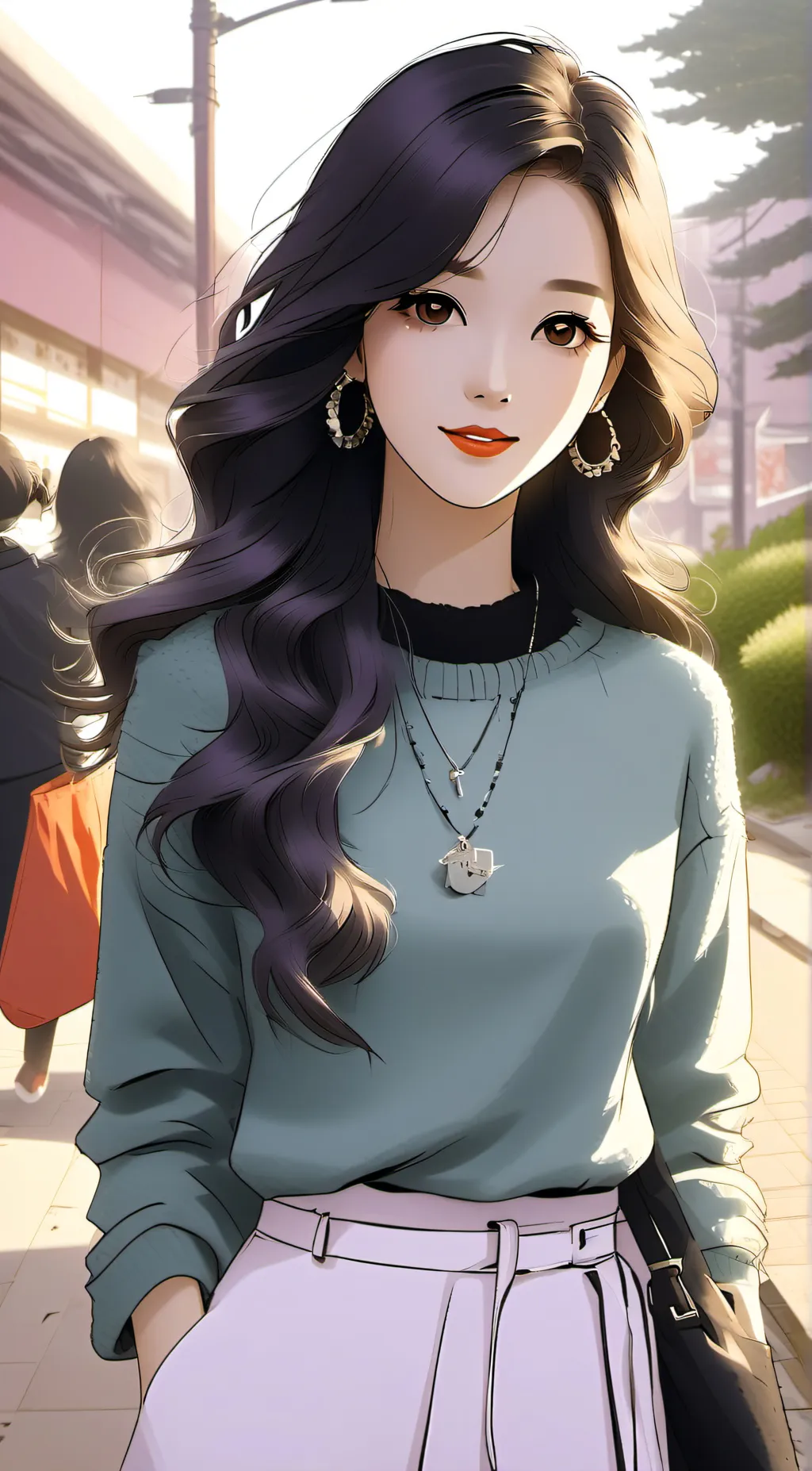 ai character: Hannah Park background