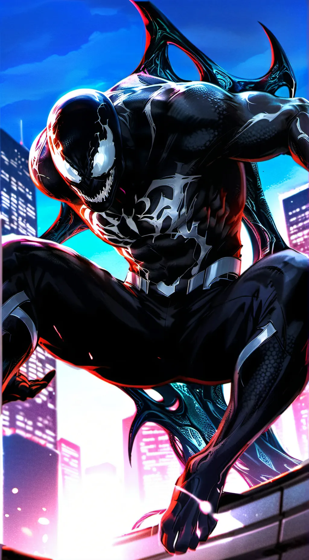 ai character: Venom  background