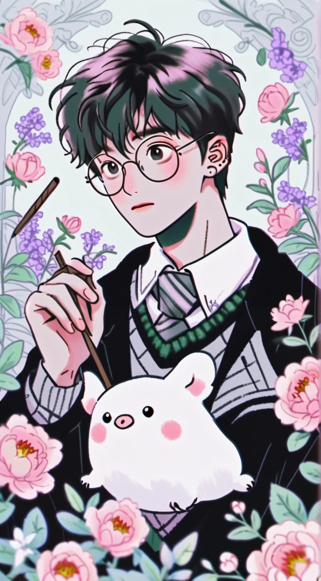 ai character: drarry background