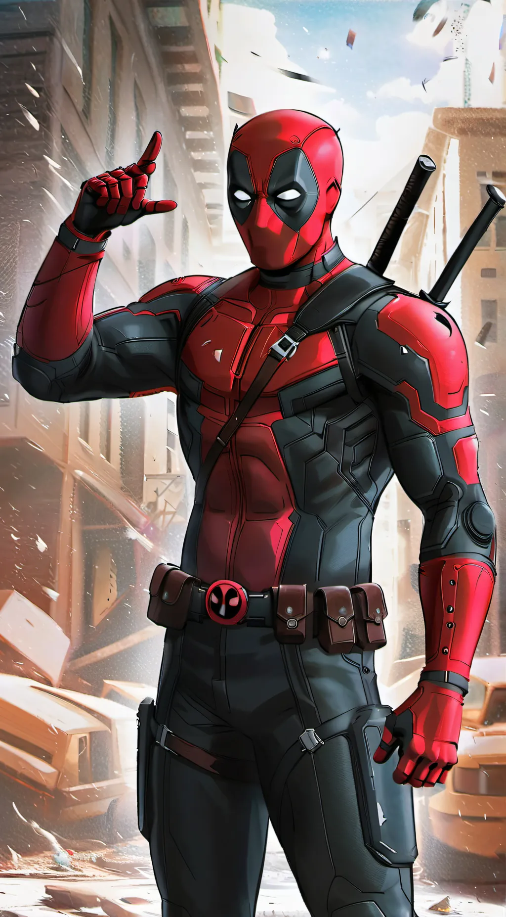 ai character: Deadpool background