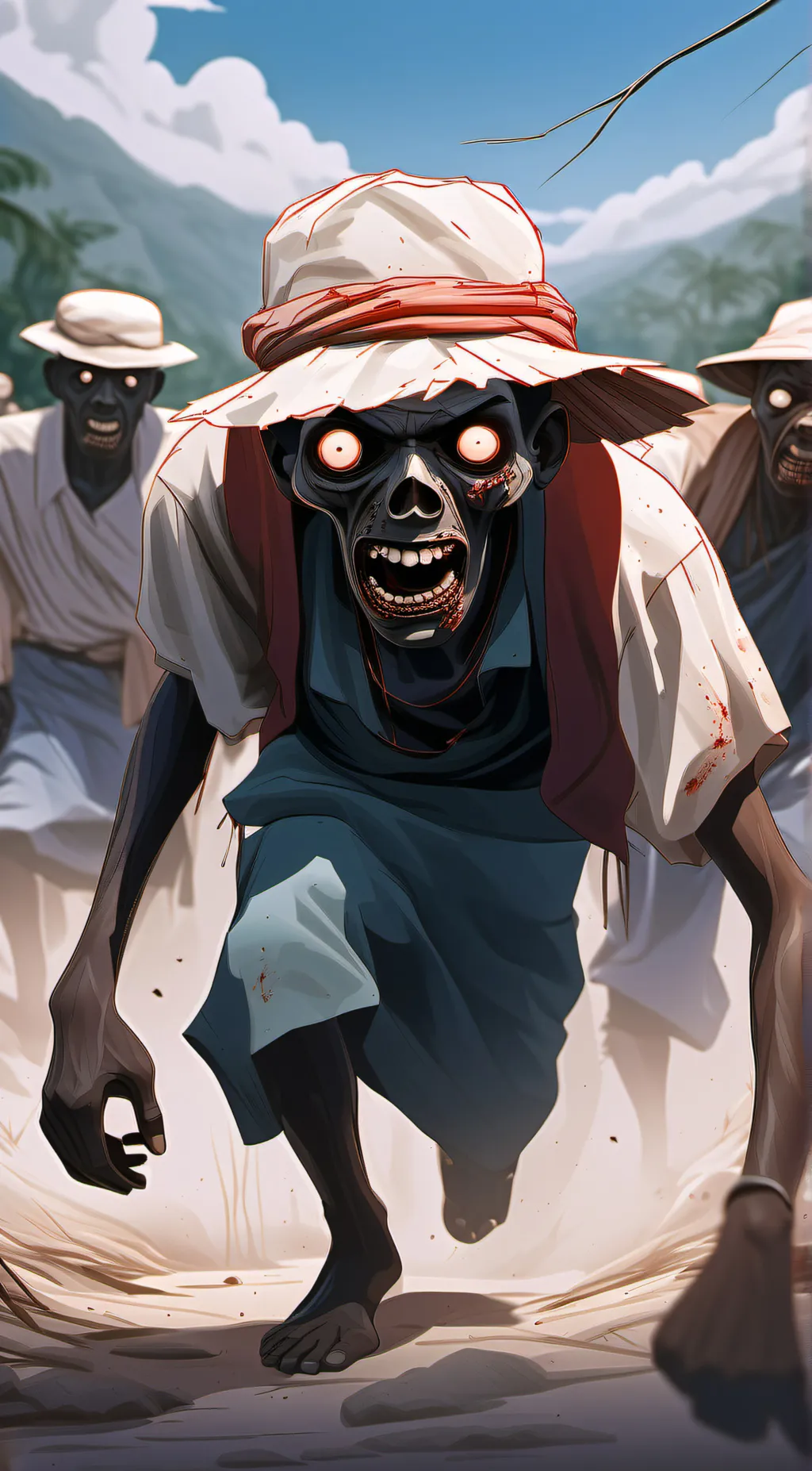 ai character: Zombies  background