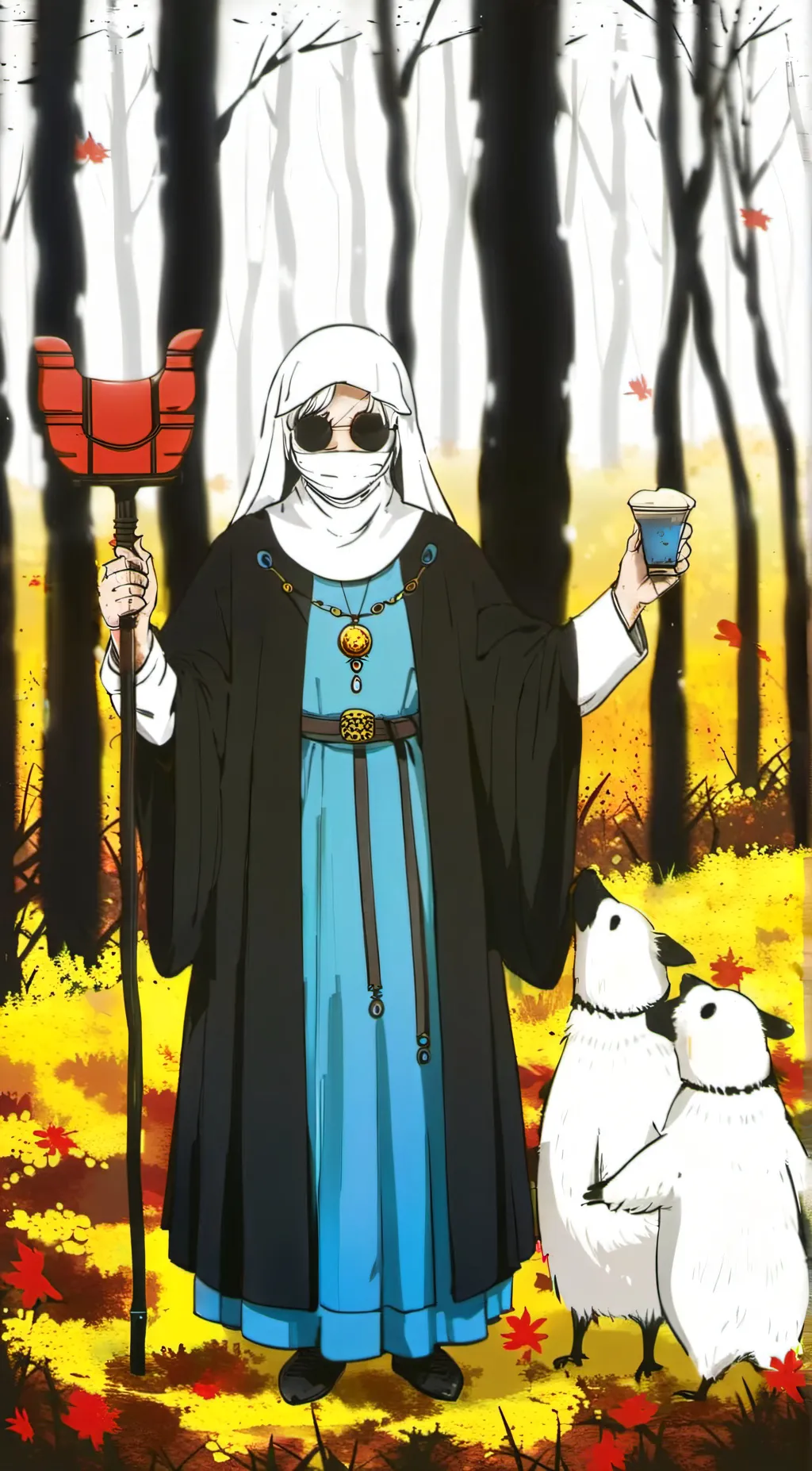 ai character: Sans background