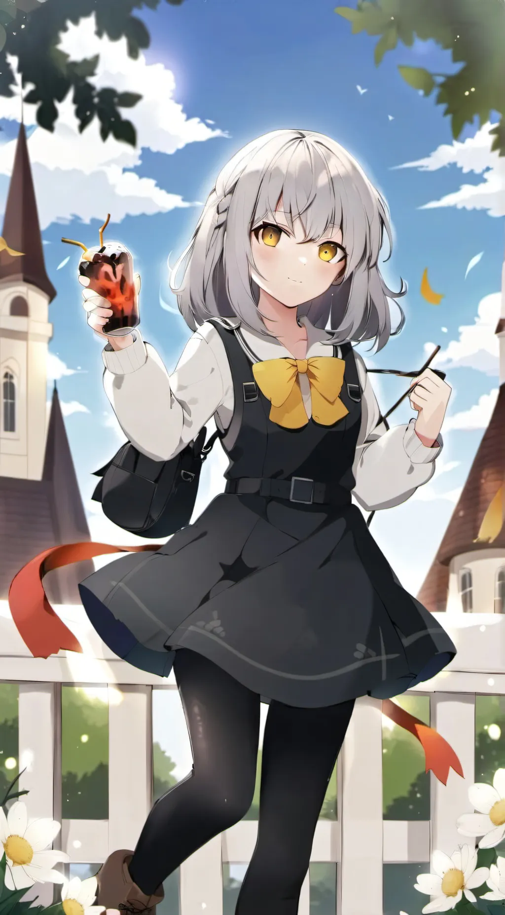 ai character: moonlight background