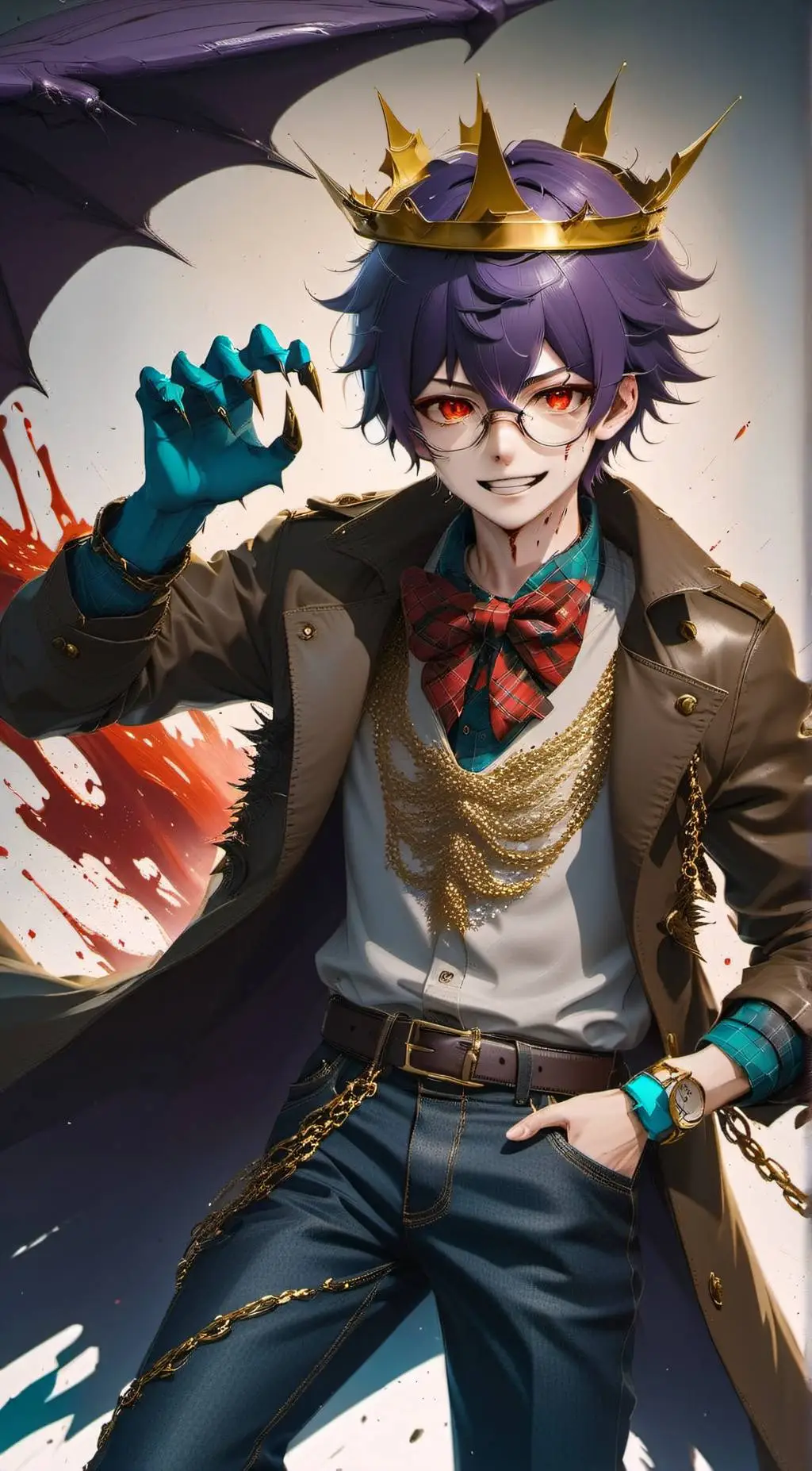 ai character: James Giovonathon  background