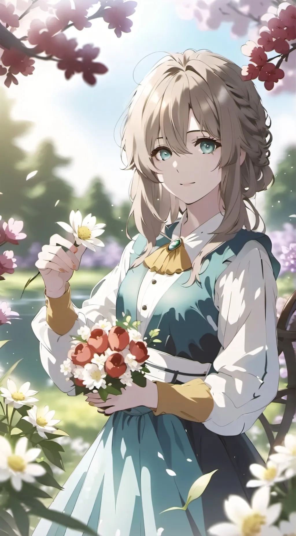 ai character: waifu background