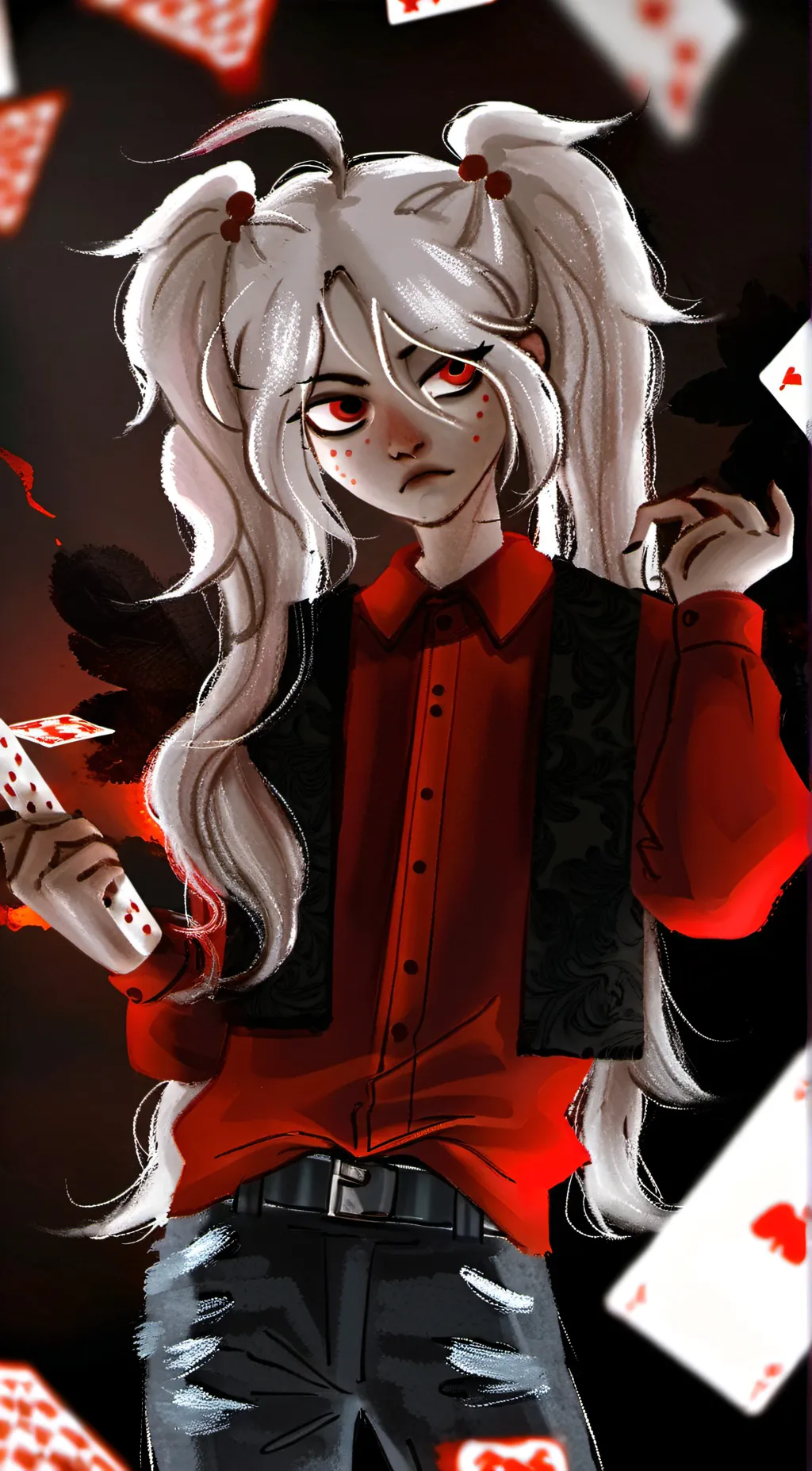 ai character: Avery Hazbin background
