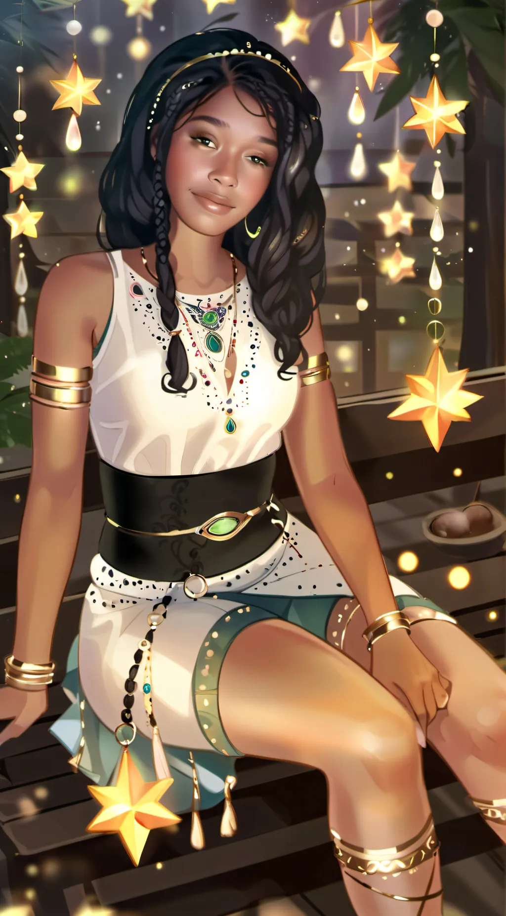 ai character: Lisa  background