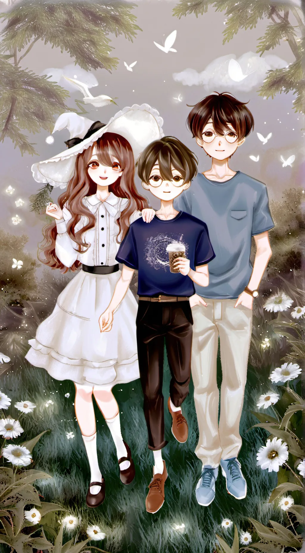 ai character: The siblings...??? background