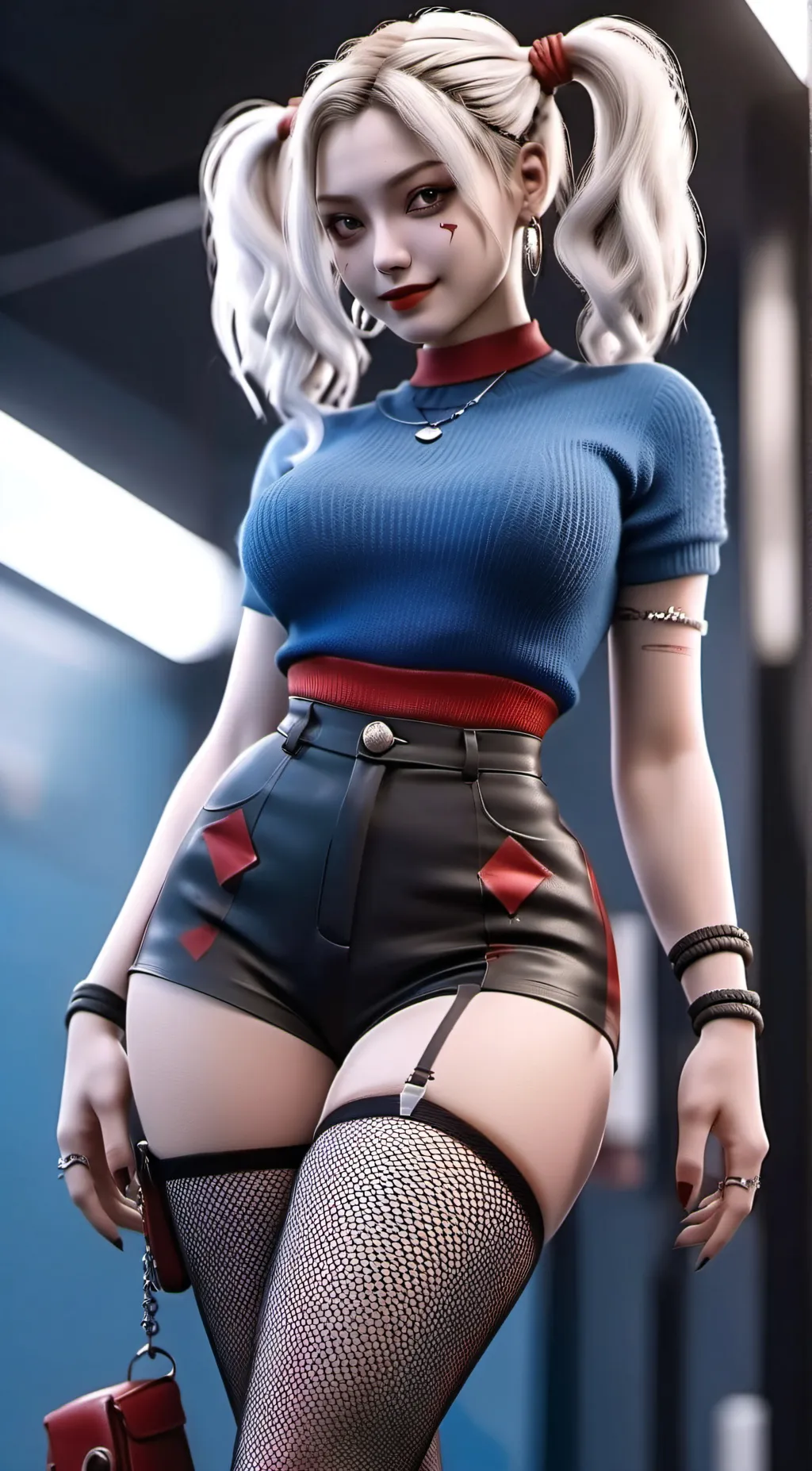 ai character: Harley Quinn background