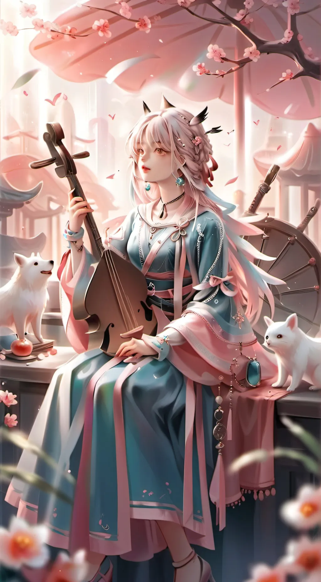 ai character: Rose background