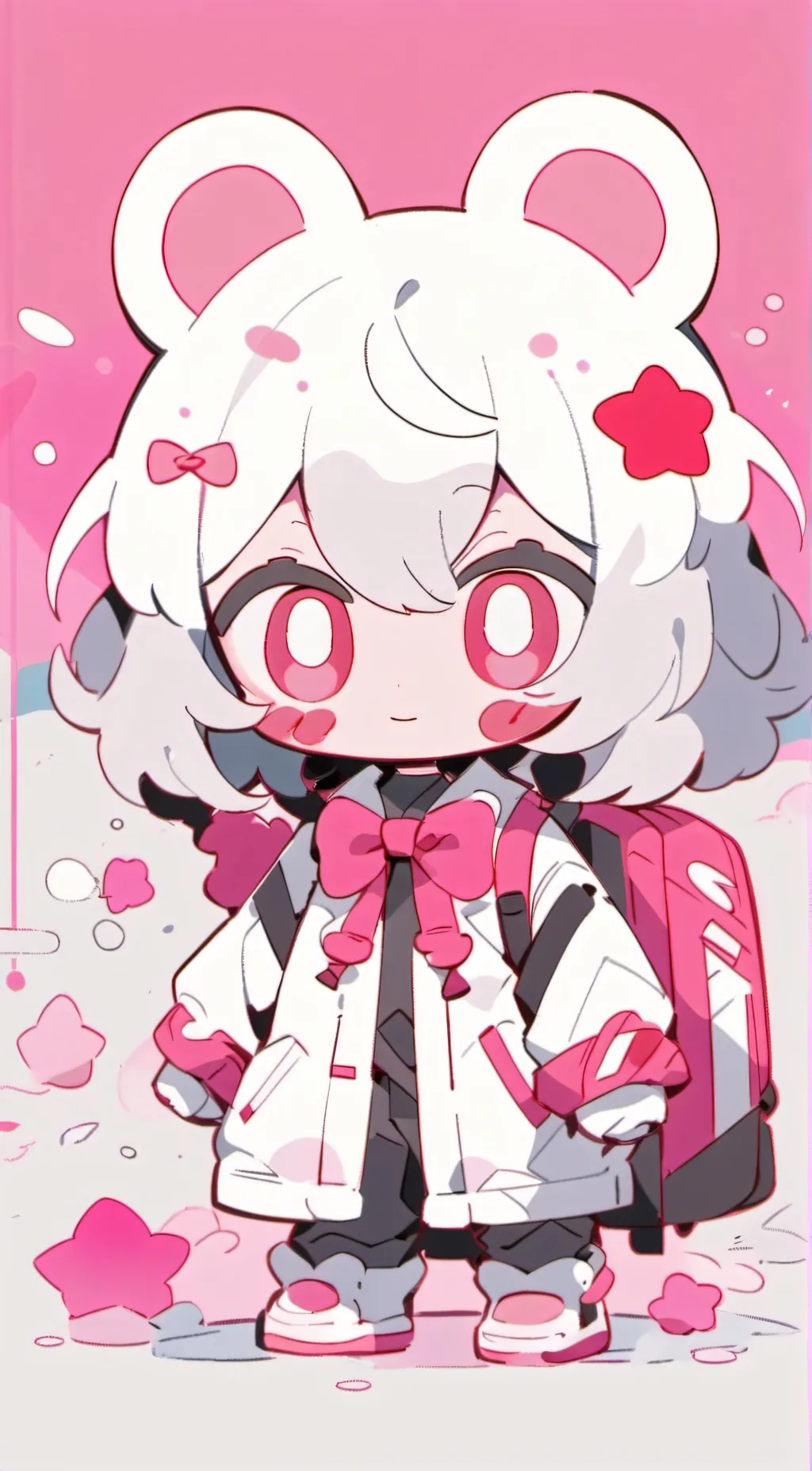 ai character: kirby! background