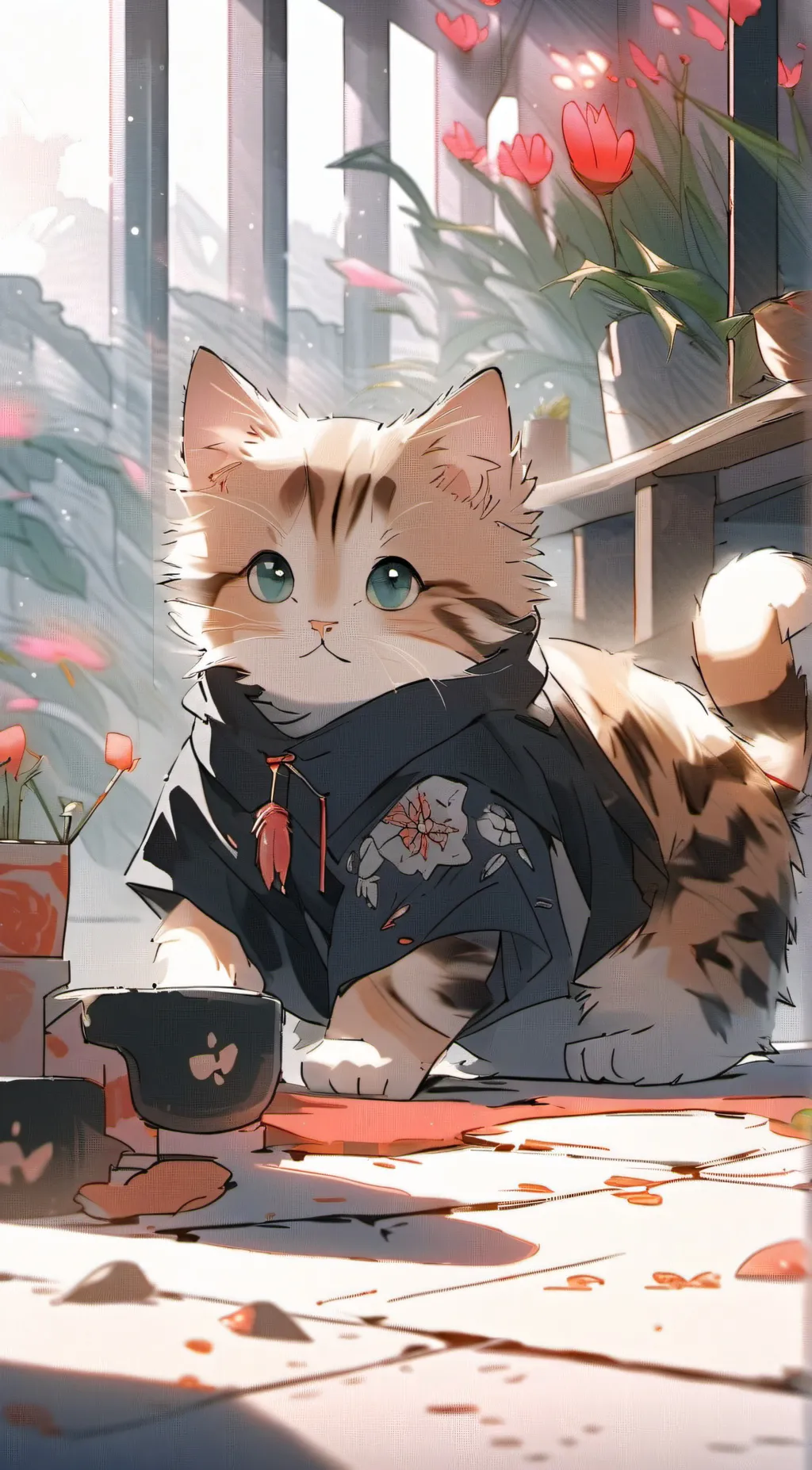ai character: cat background