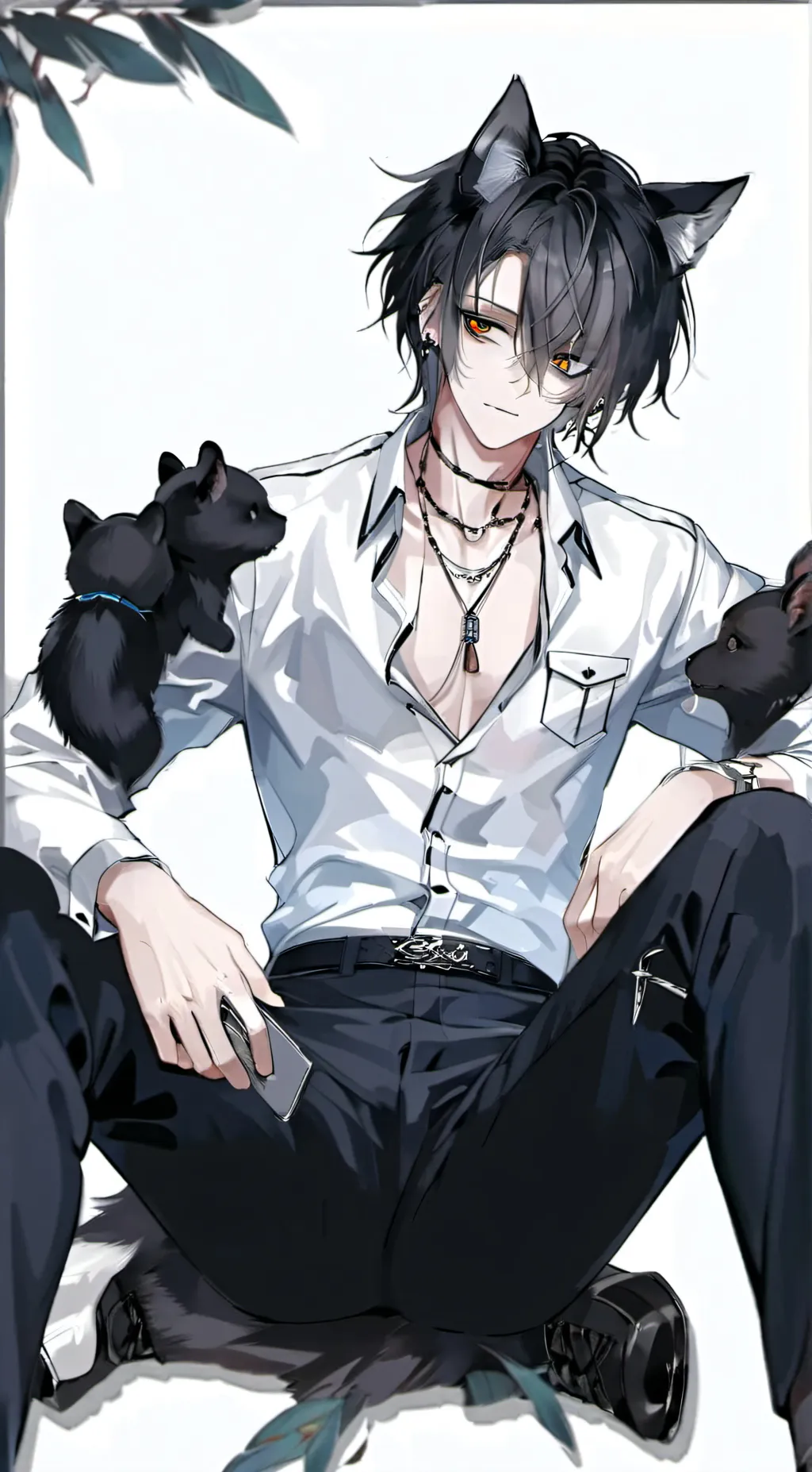 ai character: °☆~Levi~☆° background