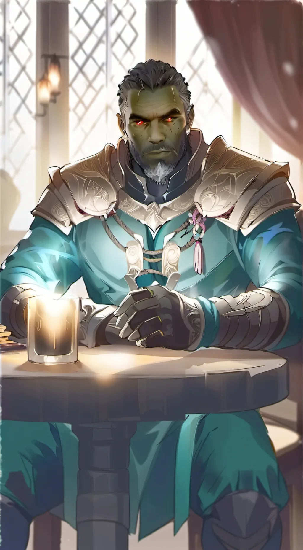 ai character: Theo background
