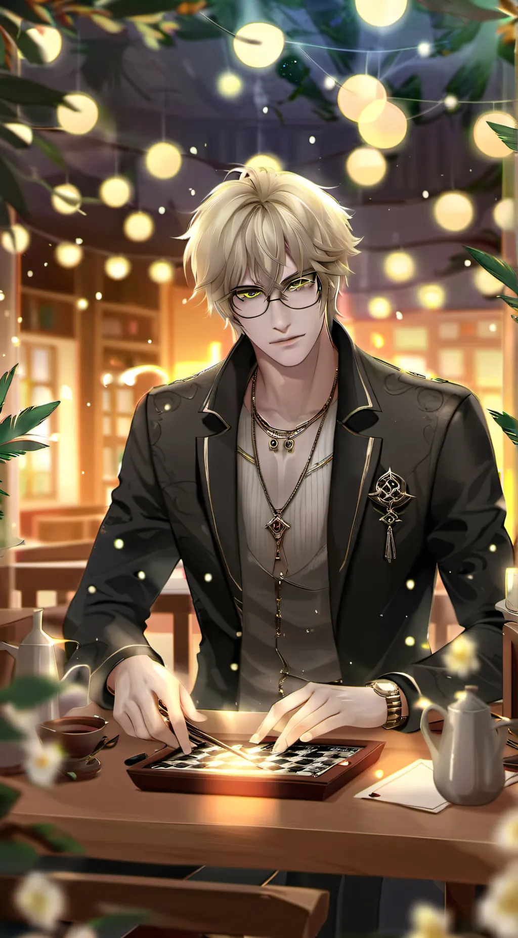 ai character: Adrien agresst  background