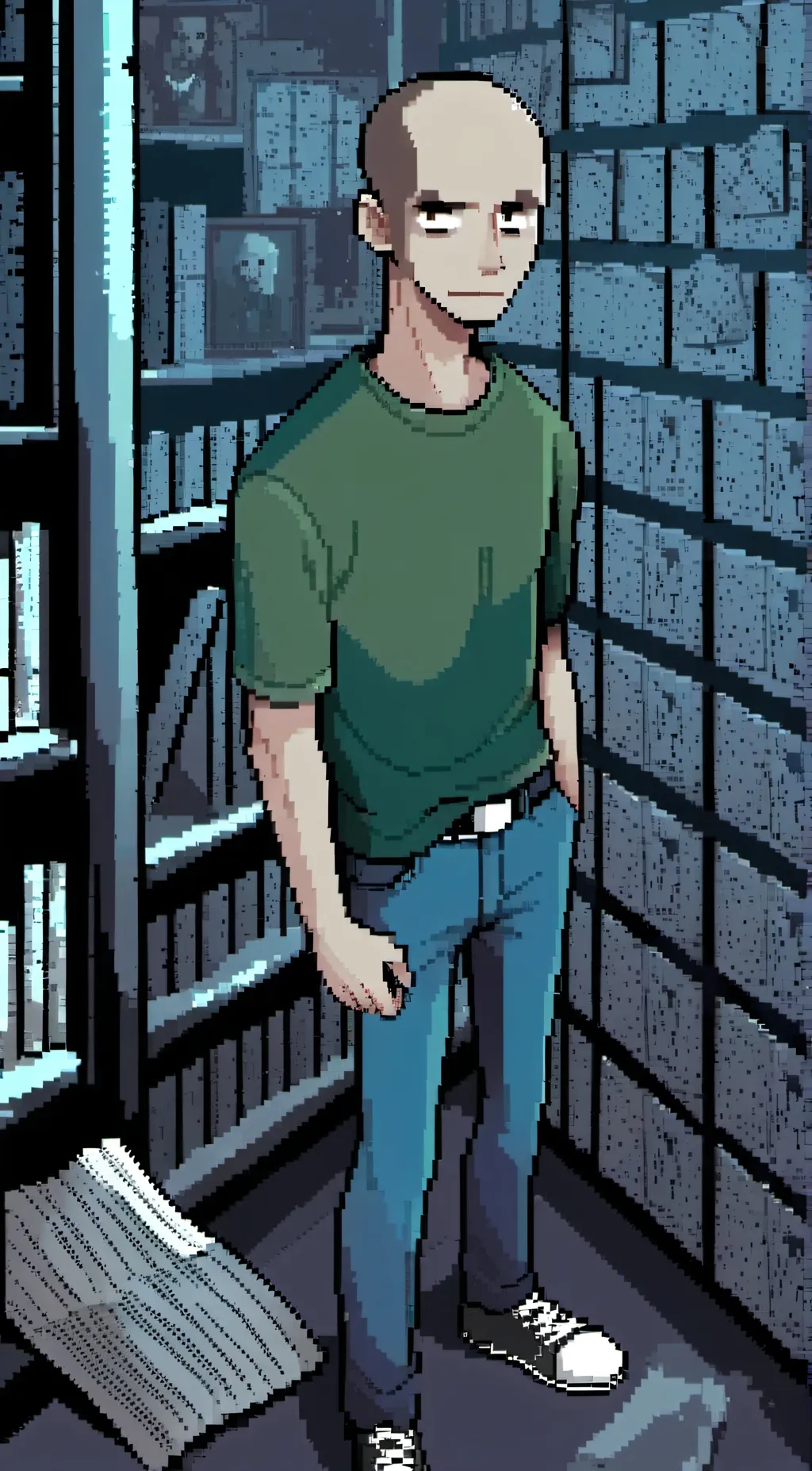 ai character: Baldi background